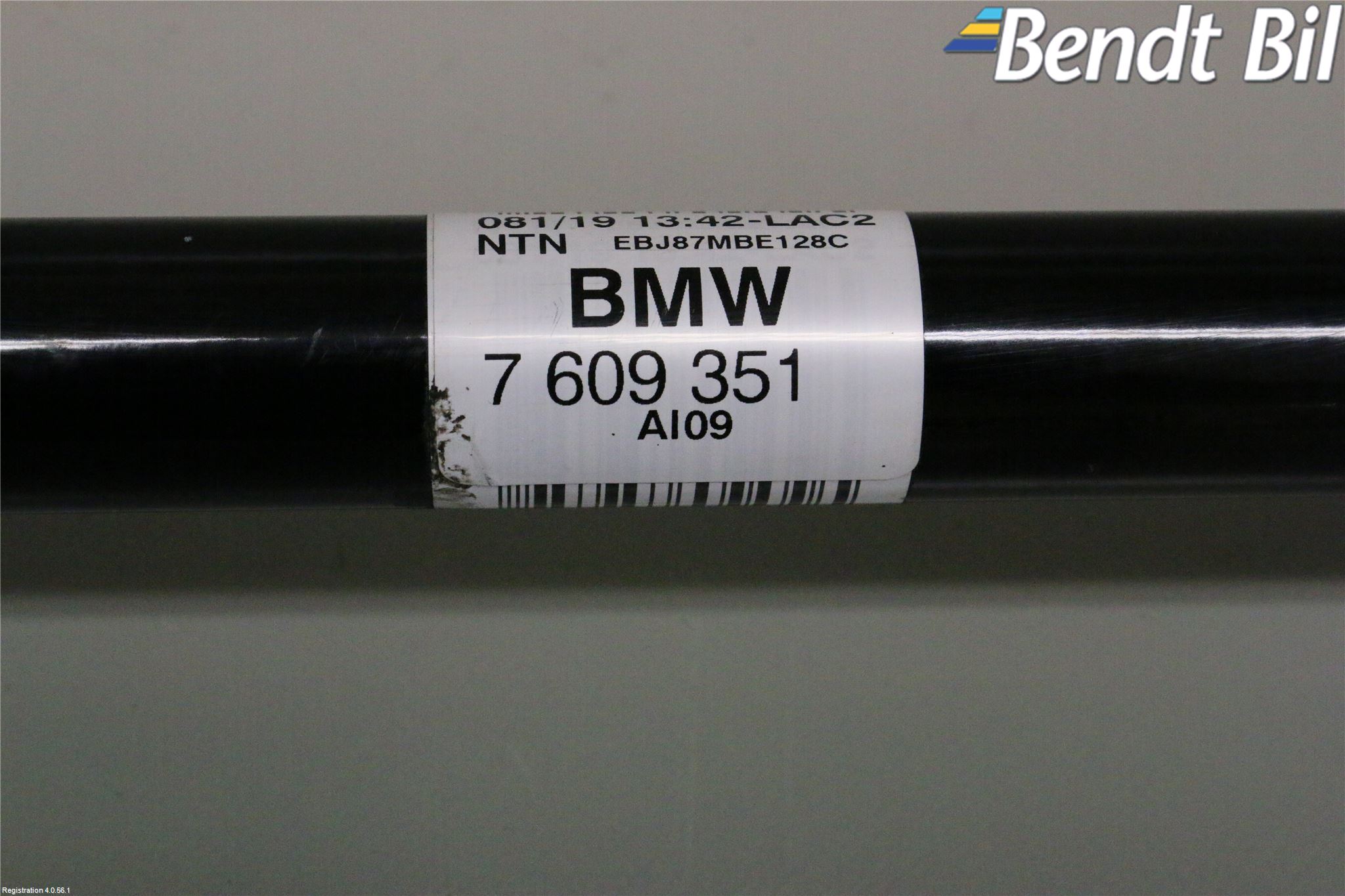 BMW 3 F30/F31/F80 12-19 Drivaxel Bak Vänster