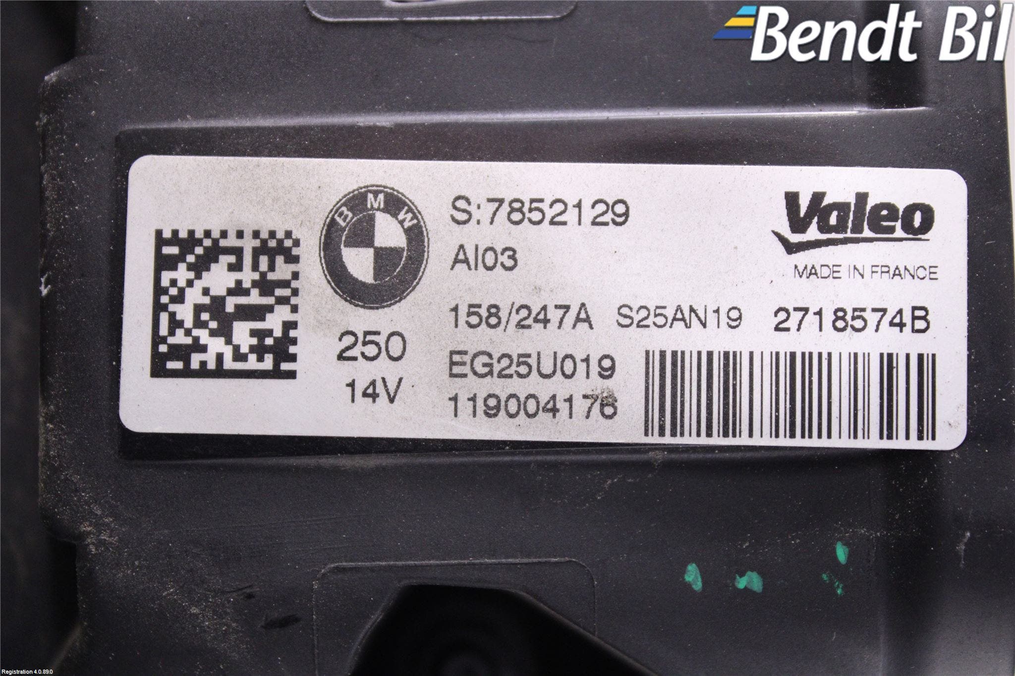 BMW 5 G30/G31/F90 17-23 Generator