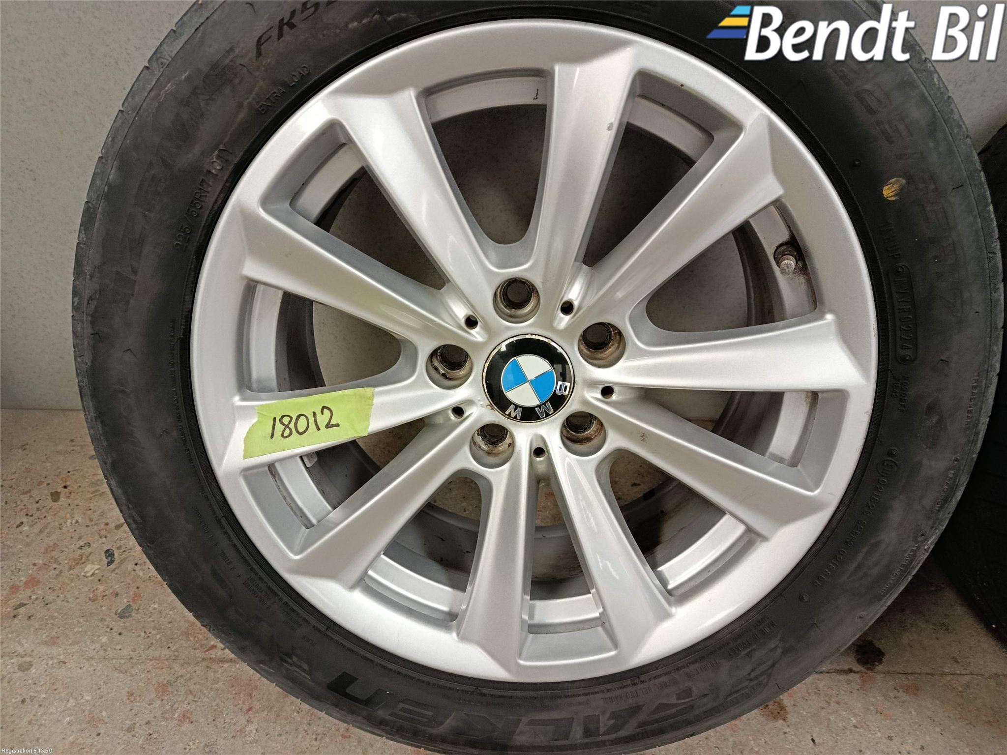 BMW 5 F10/F11/F18 09-17 Sommardäck Alumfälg 4St