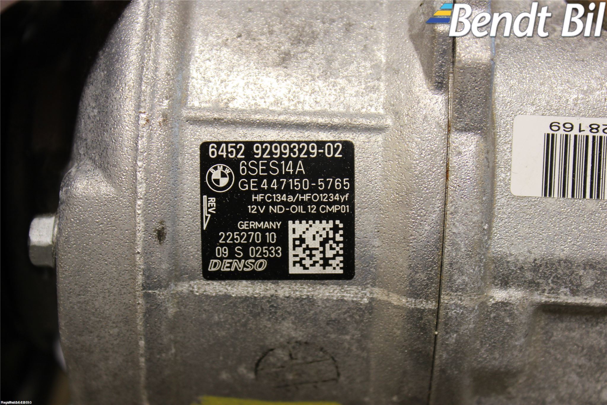 BMW 3 F30/F31/F80 12-19 Ac Kompressor