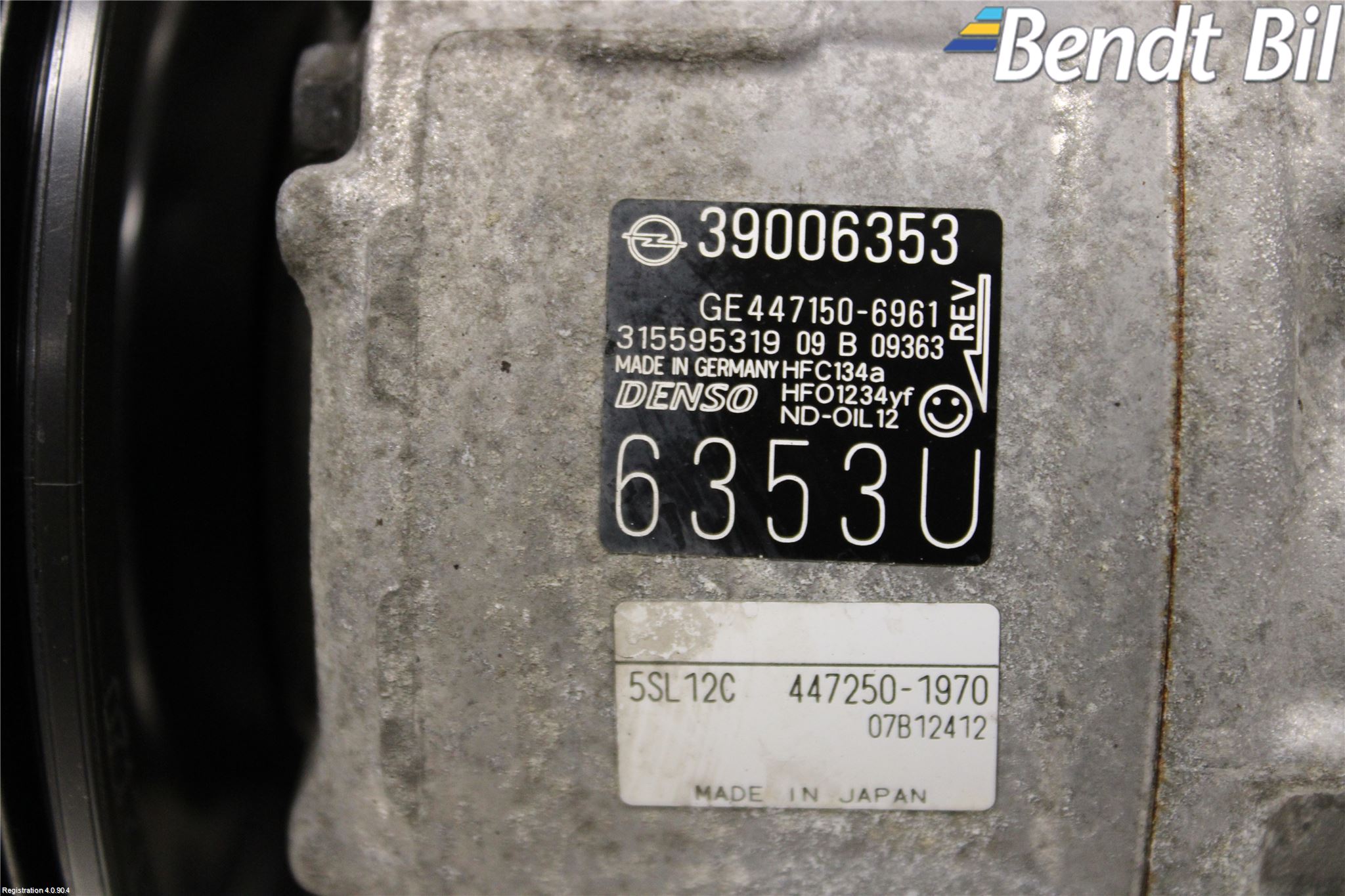 Opel CORSA E 15-19 Ac Kompressor