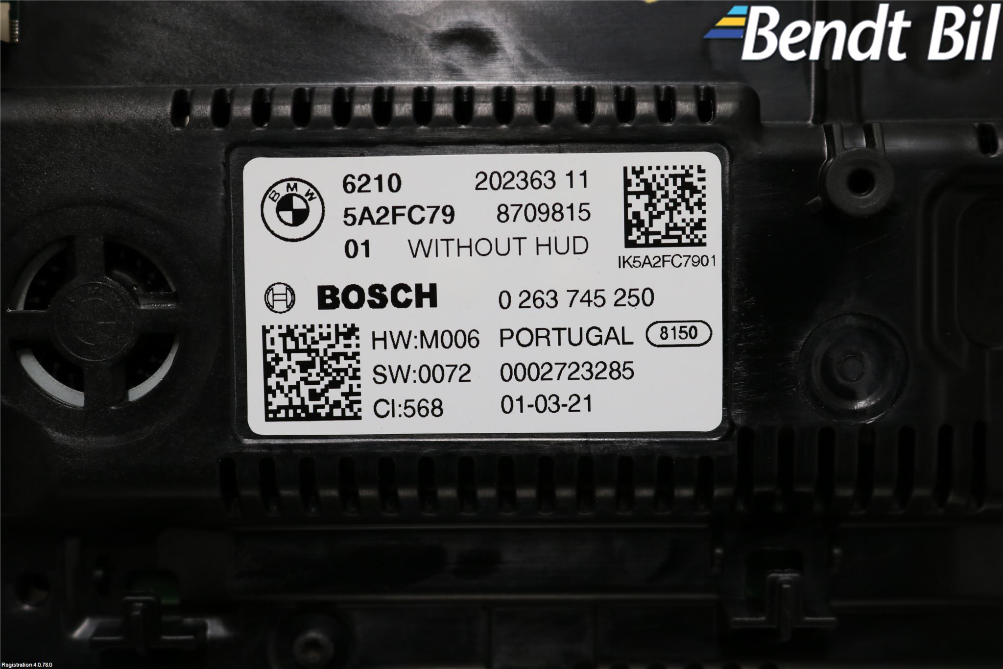BMW 3 G20/G21/G80/G81 19- Instrument Komb