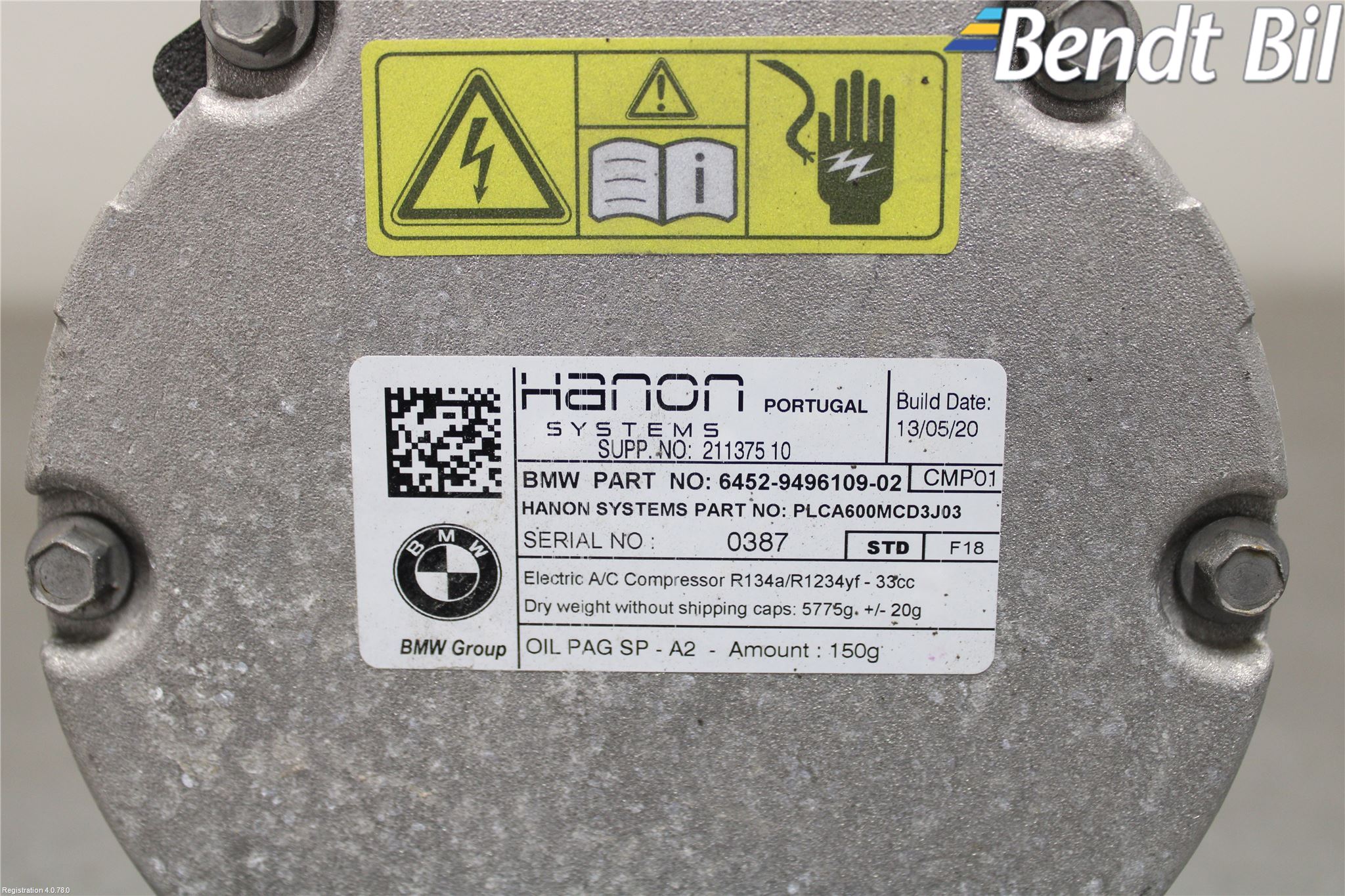 BMW 3 G20/G21/G80/G81 19- Ac Kompressor