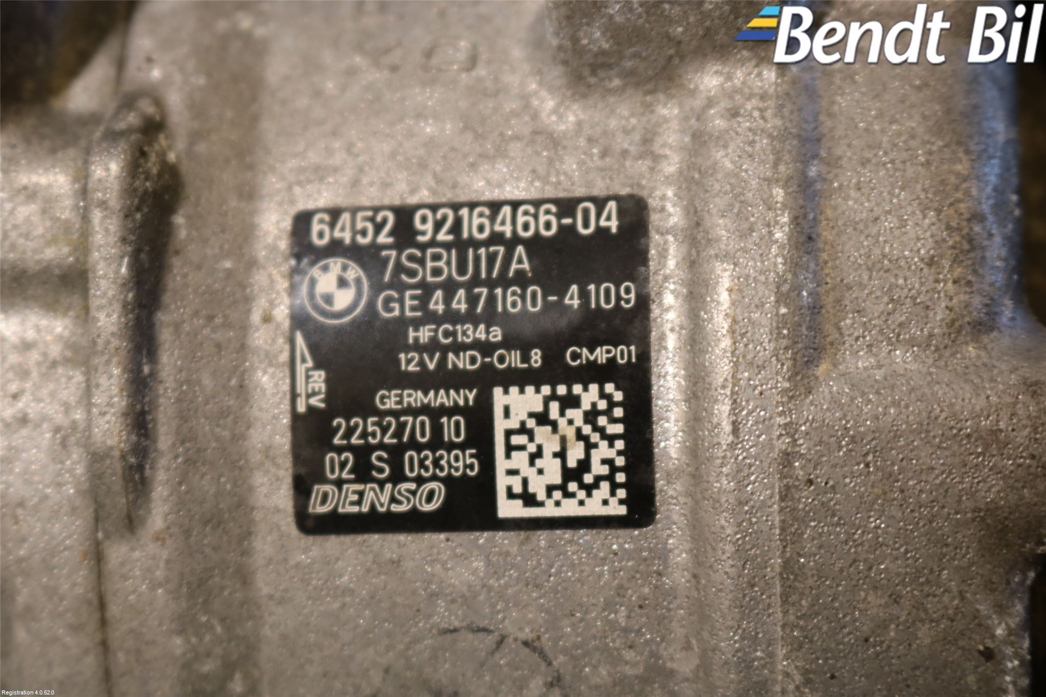 BMW 5 F10/F11/F18 09-17 Ac Kompressor