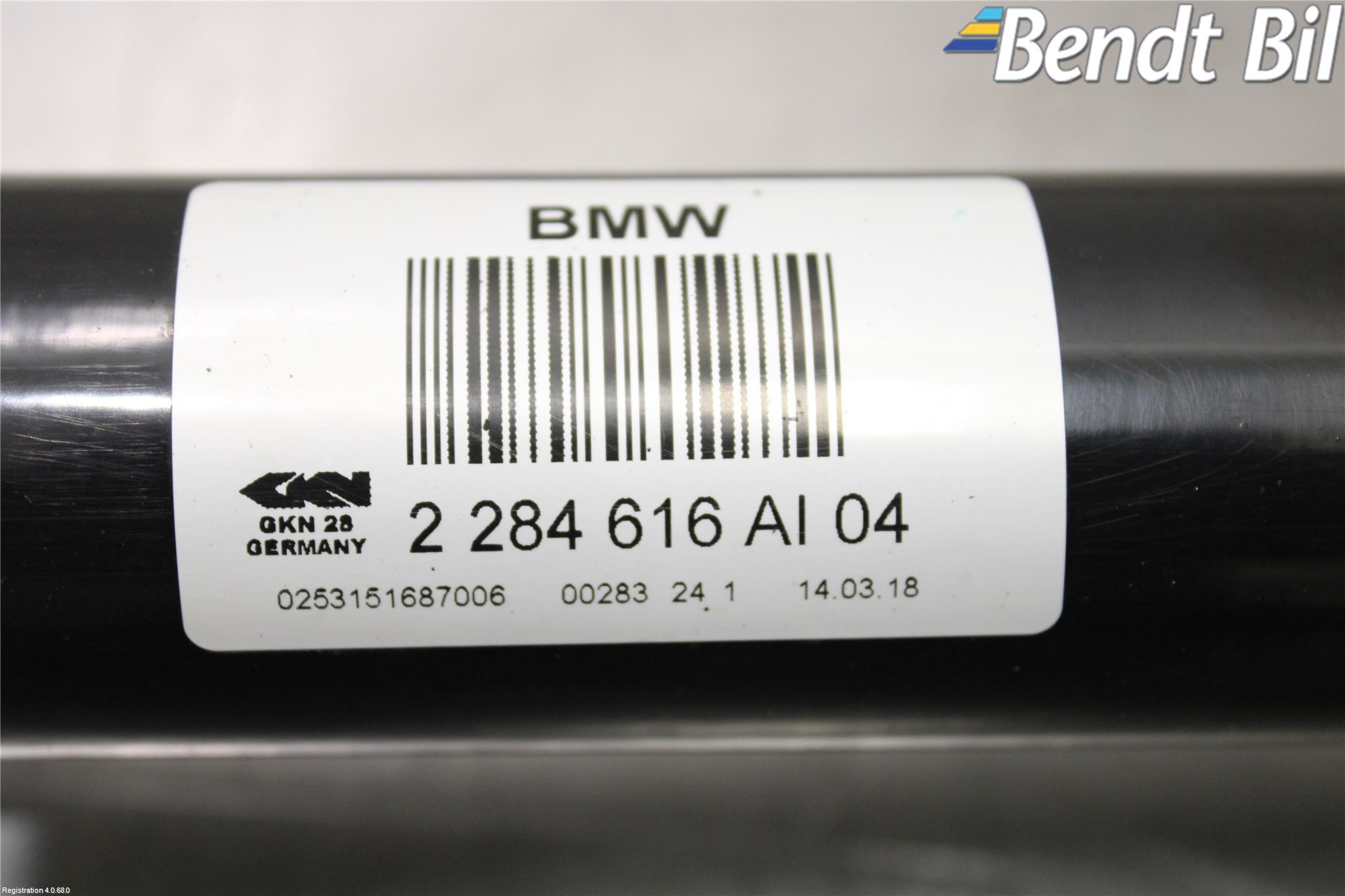BMW 2 F22/F23/F87 Coupé/Cab 13-21 Drivaxel Bak Höger