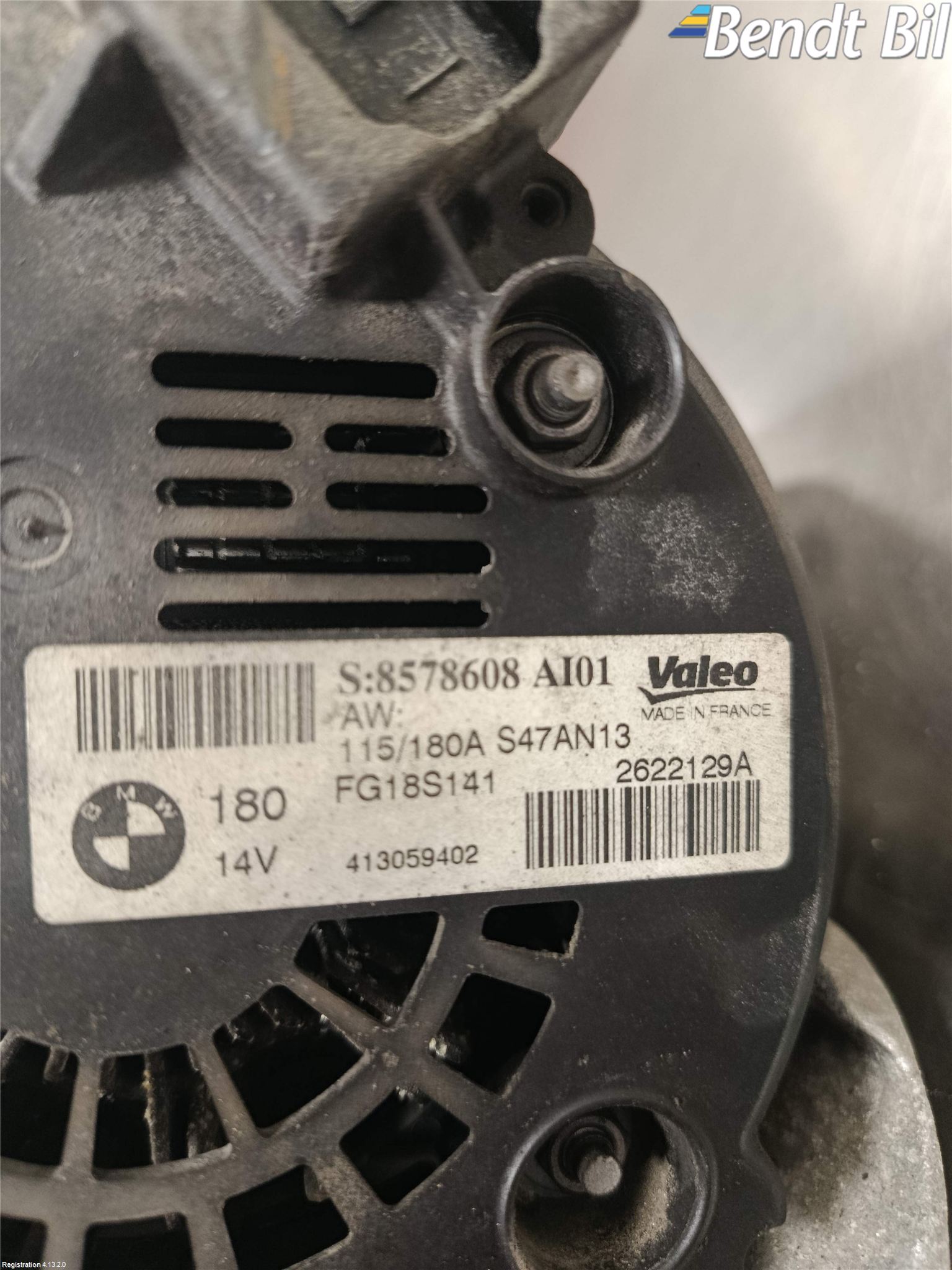 BMW 3 F30/F31/F80 12-19 Generator