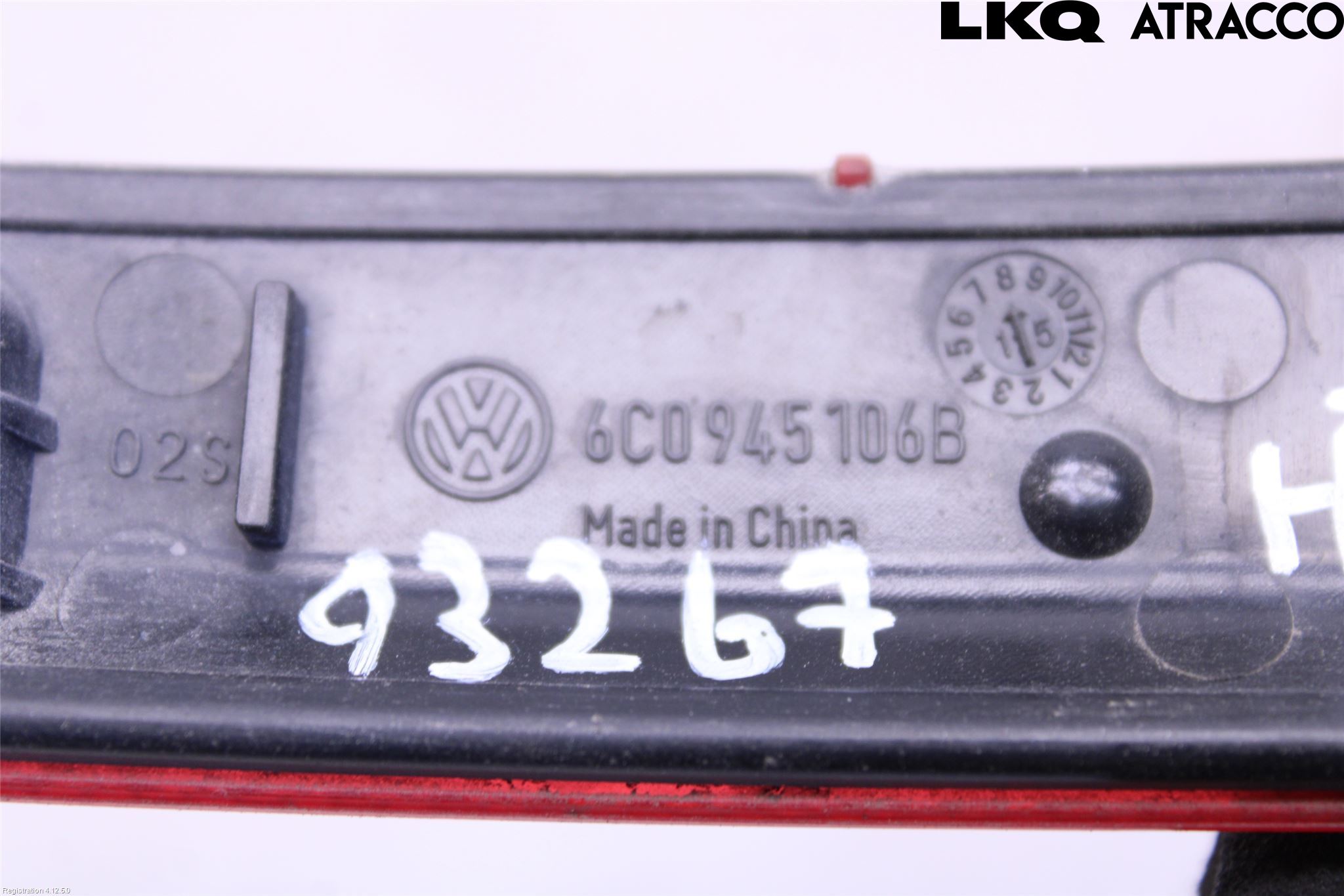 Volkswagen VW POLO 10-17 Dimljus/Reflex Bak