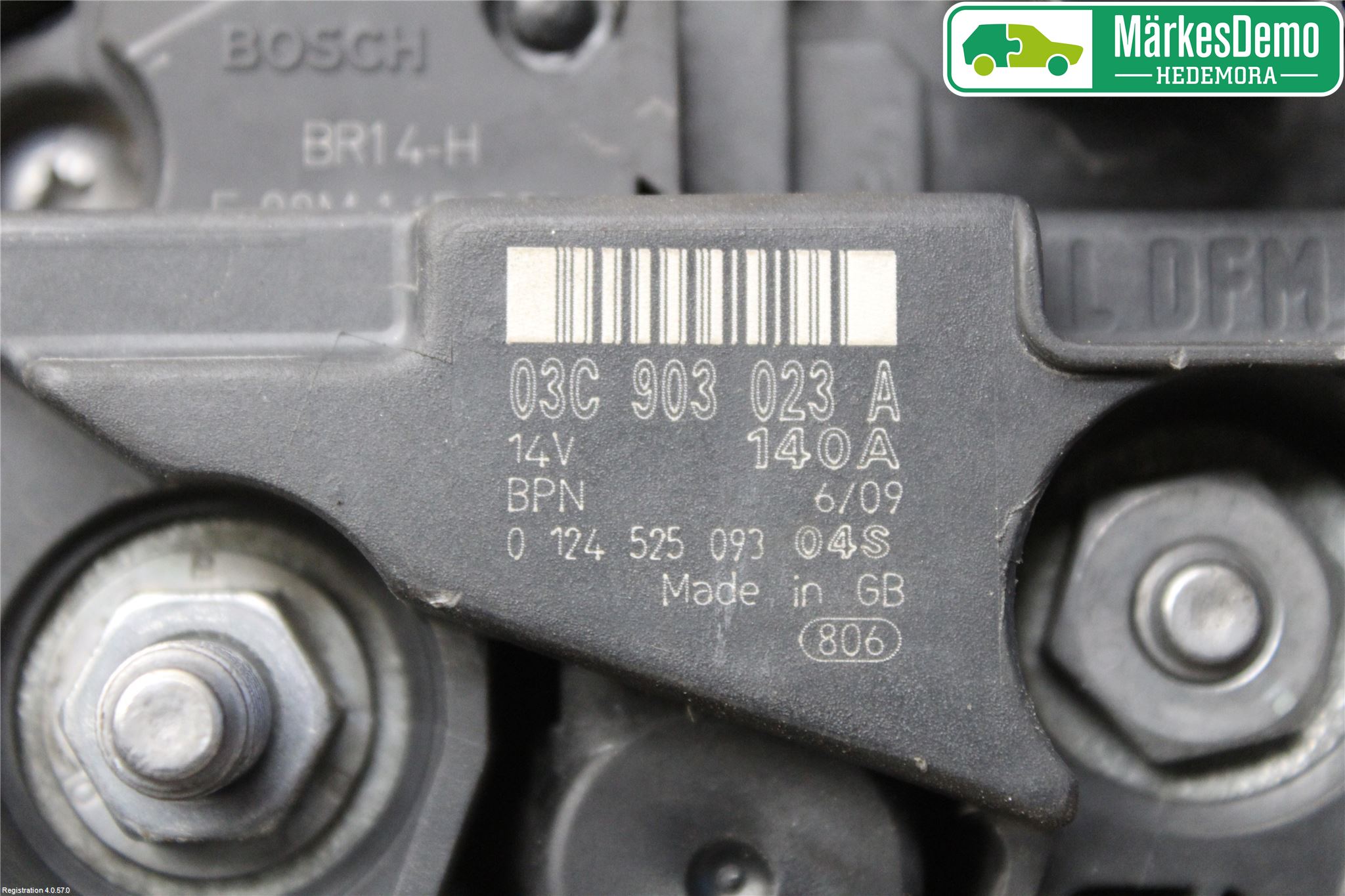 Volkswagen VW GOLF VI 09-13 Generator