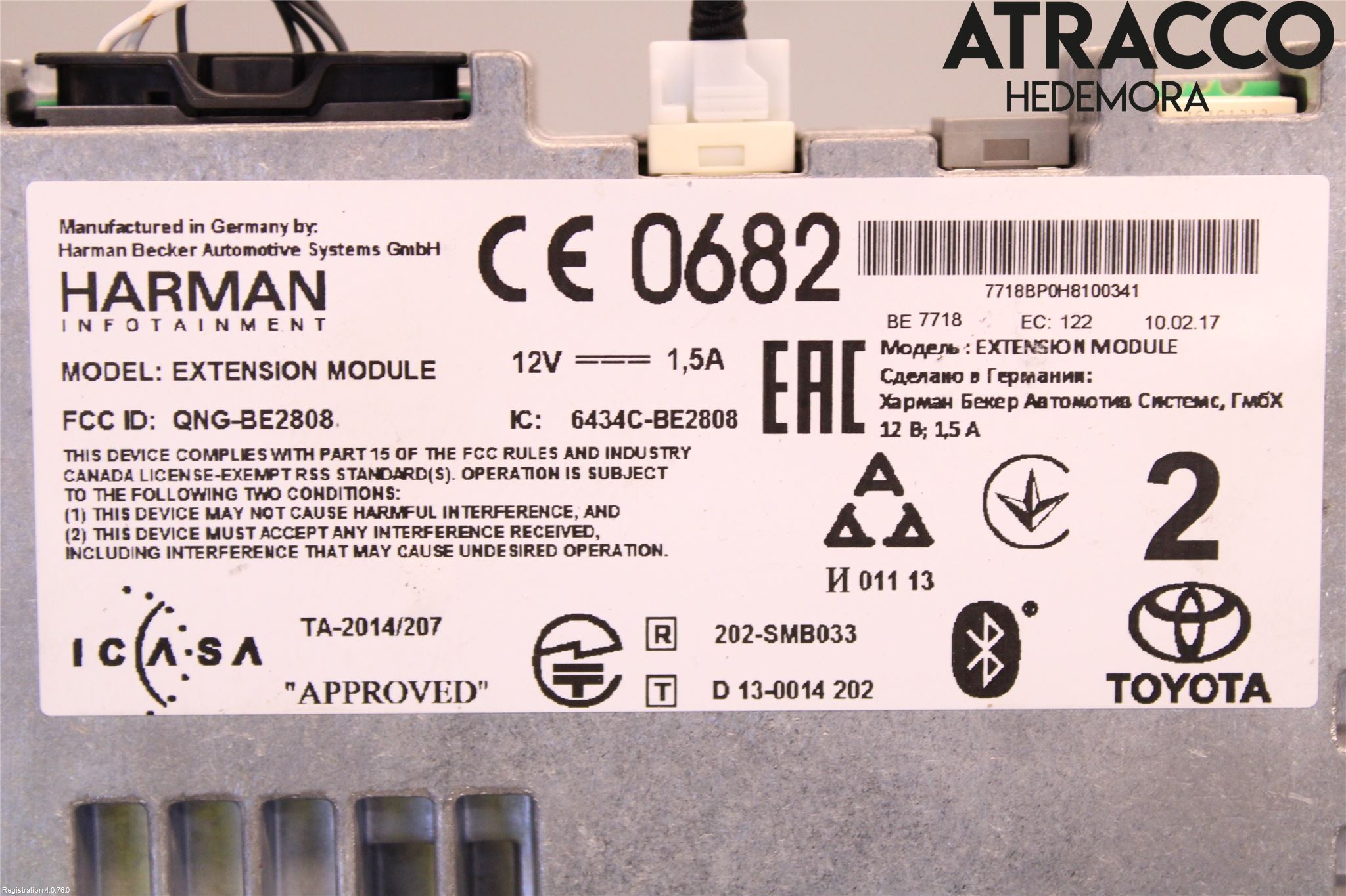 Toyota HILUX 16- Styrenhet Multimedia