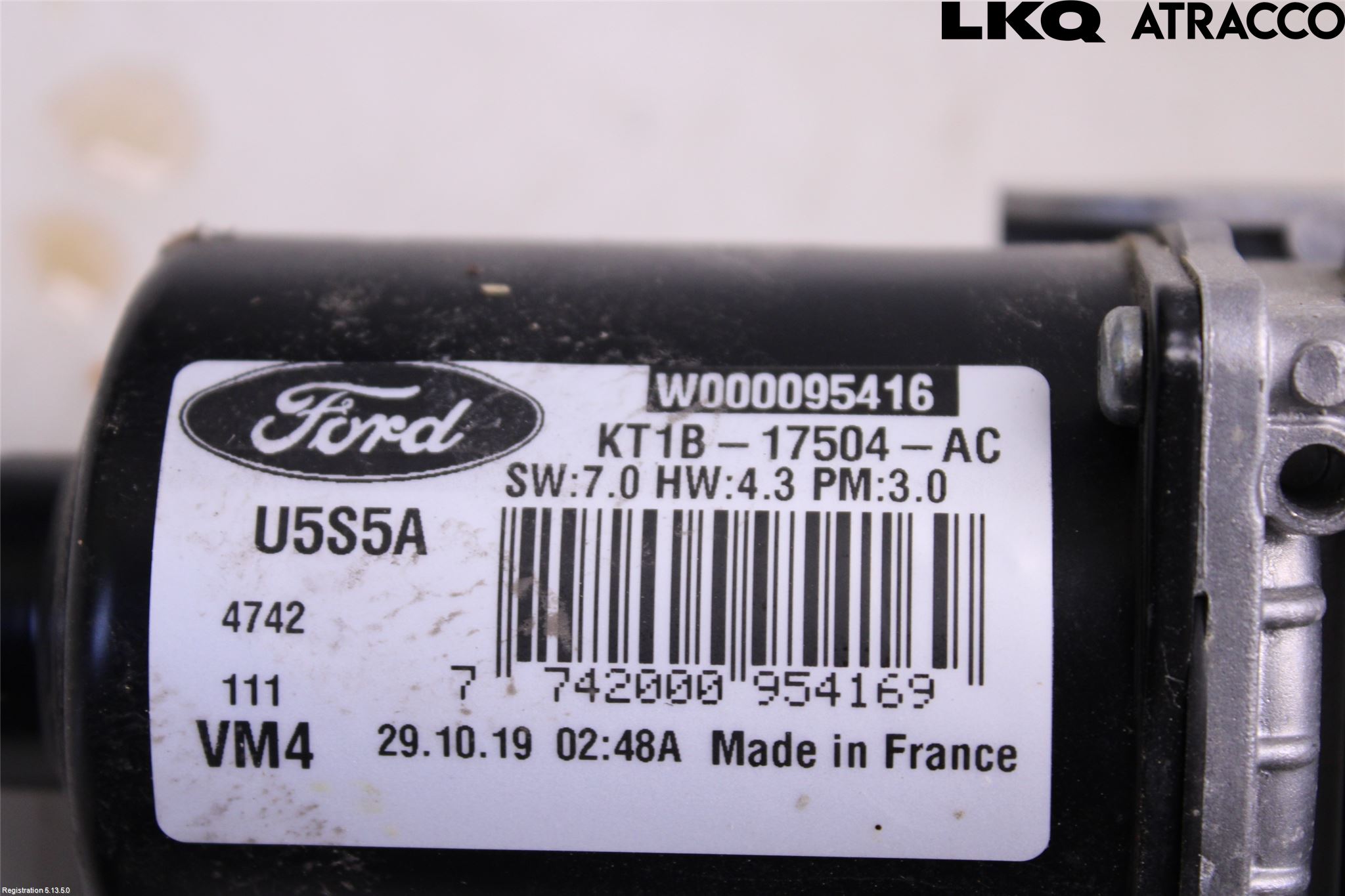 Ford TRANSIT/TOURNEO CONNECT 13-22 Torkarmotor Vindruta