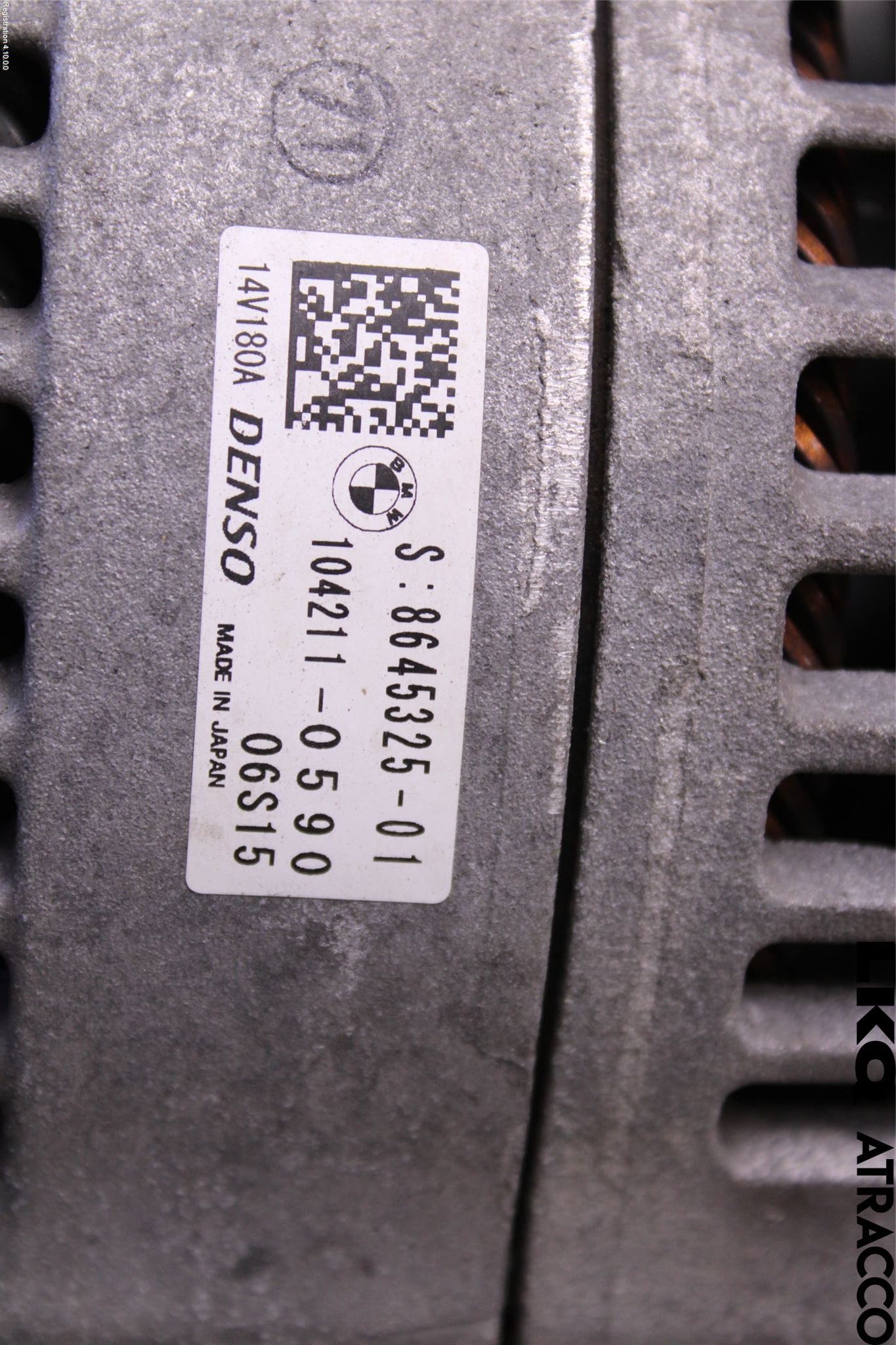 BMW 3 F30/F31/F80 12-19 Generator