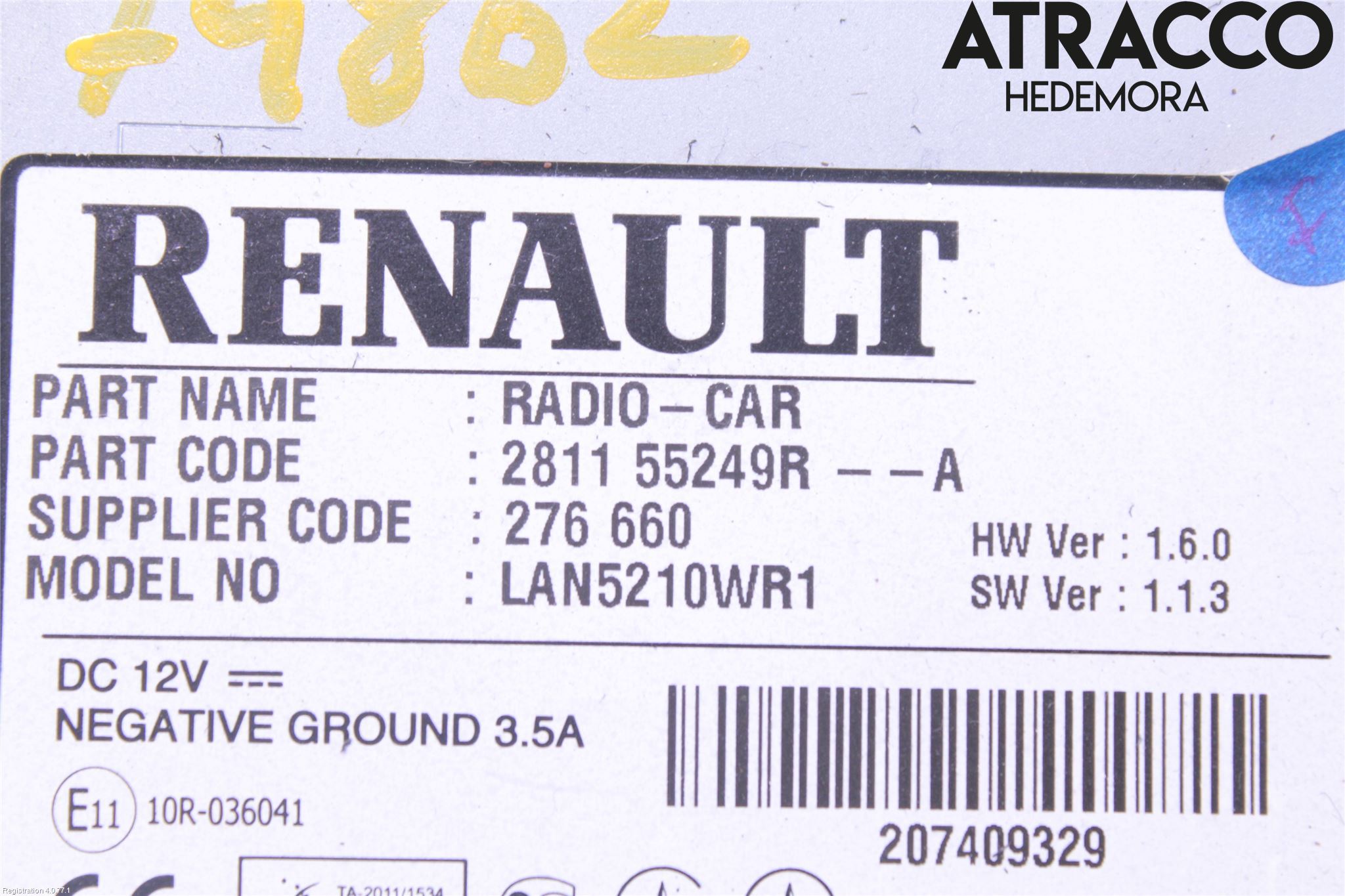 Renault CLIO IV 12-16 Cd Radio - Multimediapanel