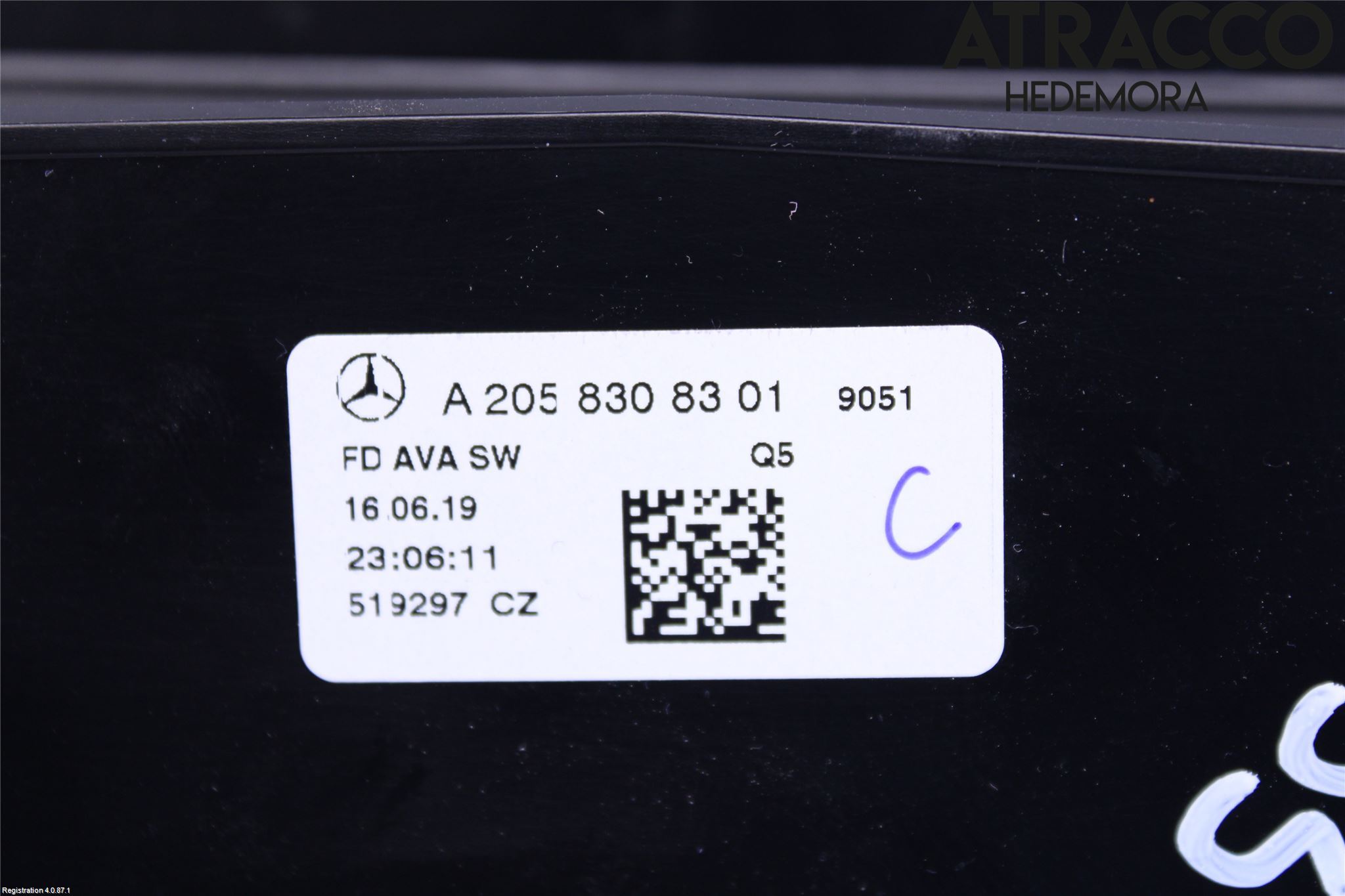 Mercedes-Benz MB C-KLASS (W205) 14-21 Defrosterkanal-Munstycke