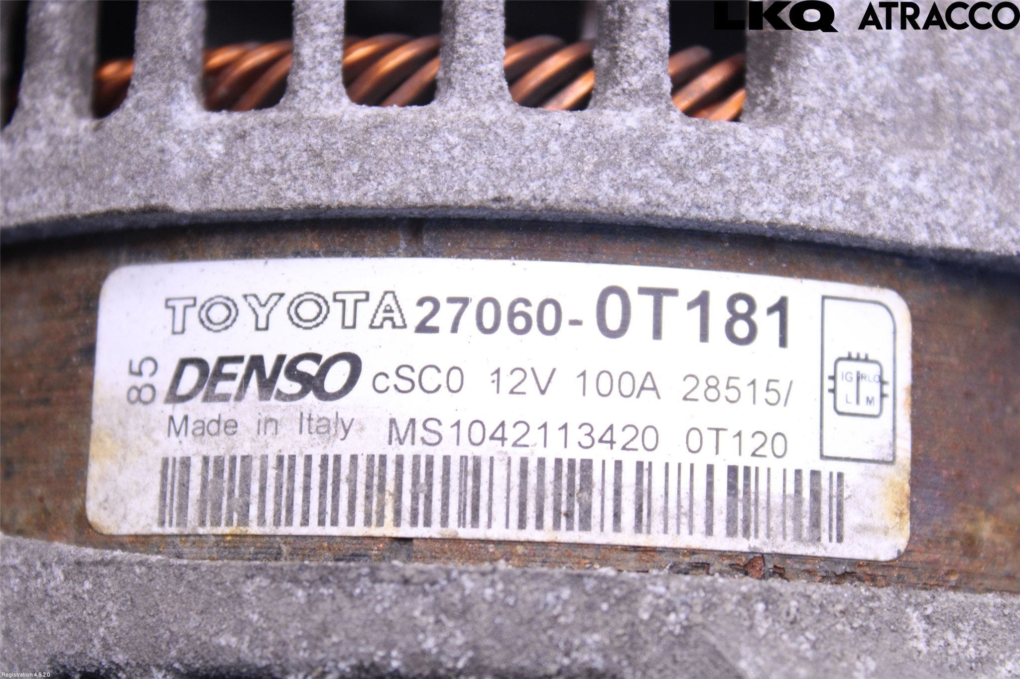 Toyota AVENSIS 09-15 Generator