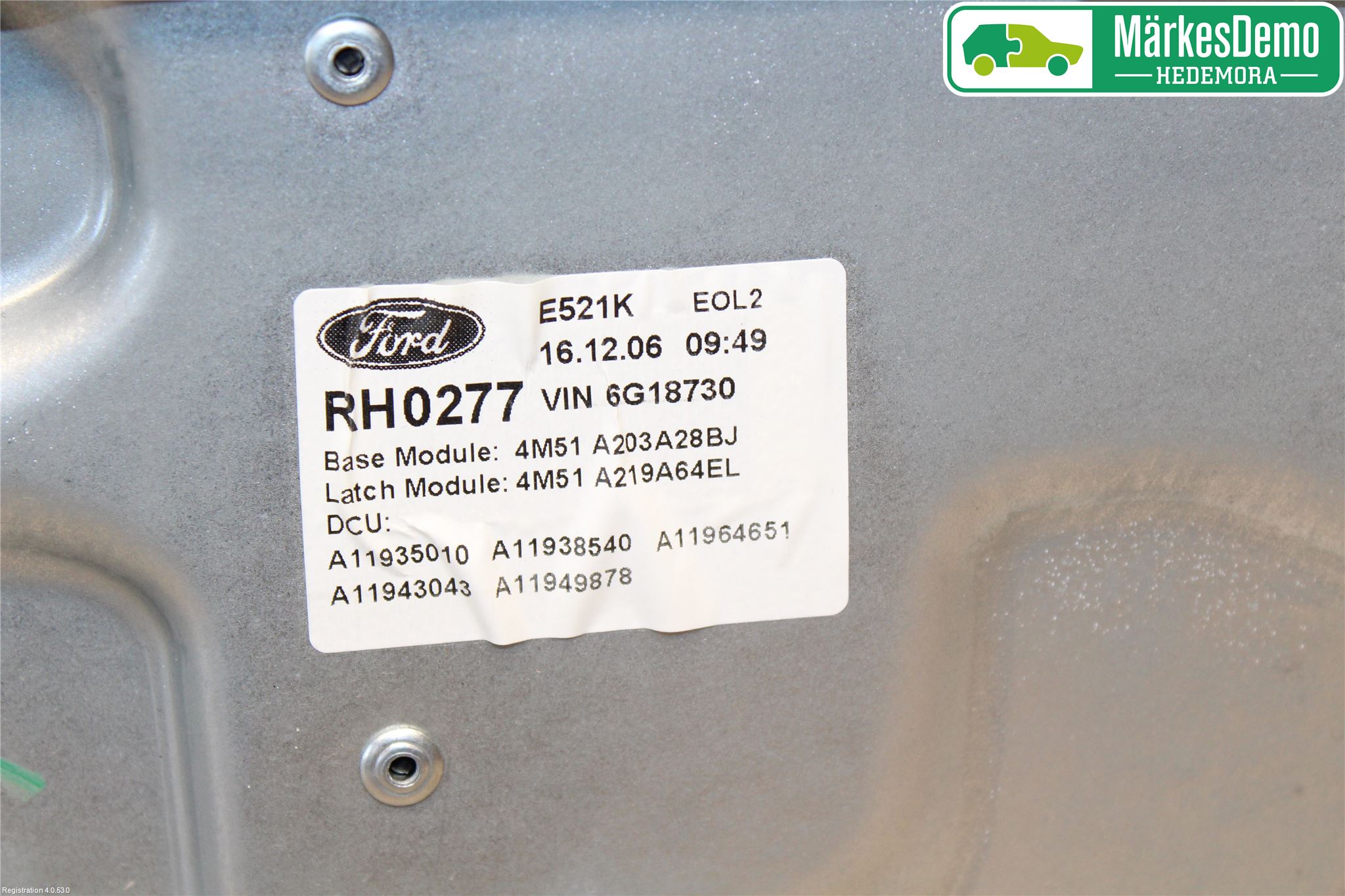 Ford FOCUS     04-07 Fönsterhiss El Kompl