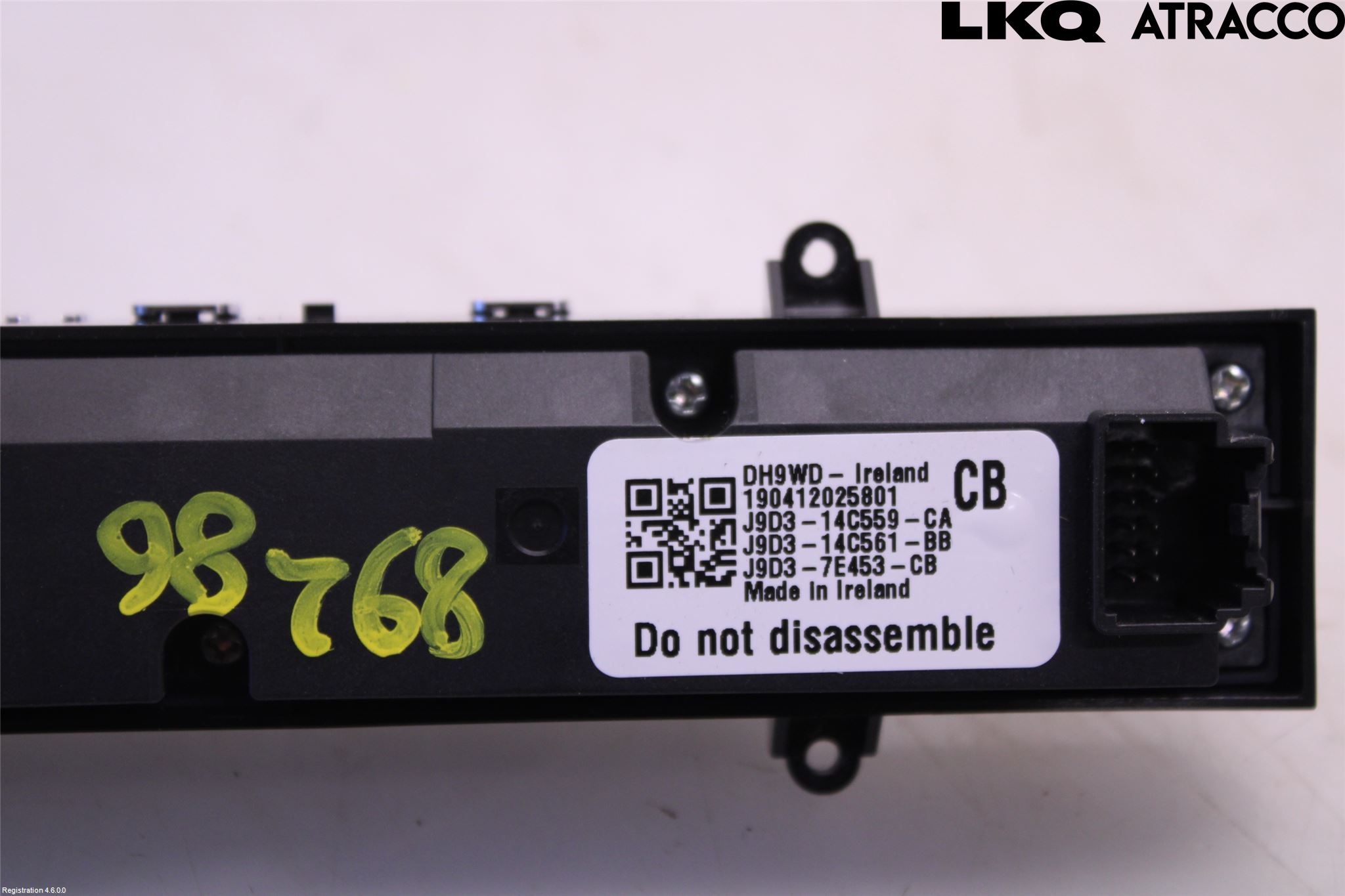 Jaguar I-PACE 18- Strömställare Växellåda