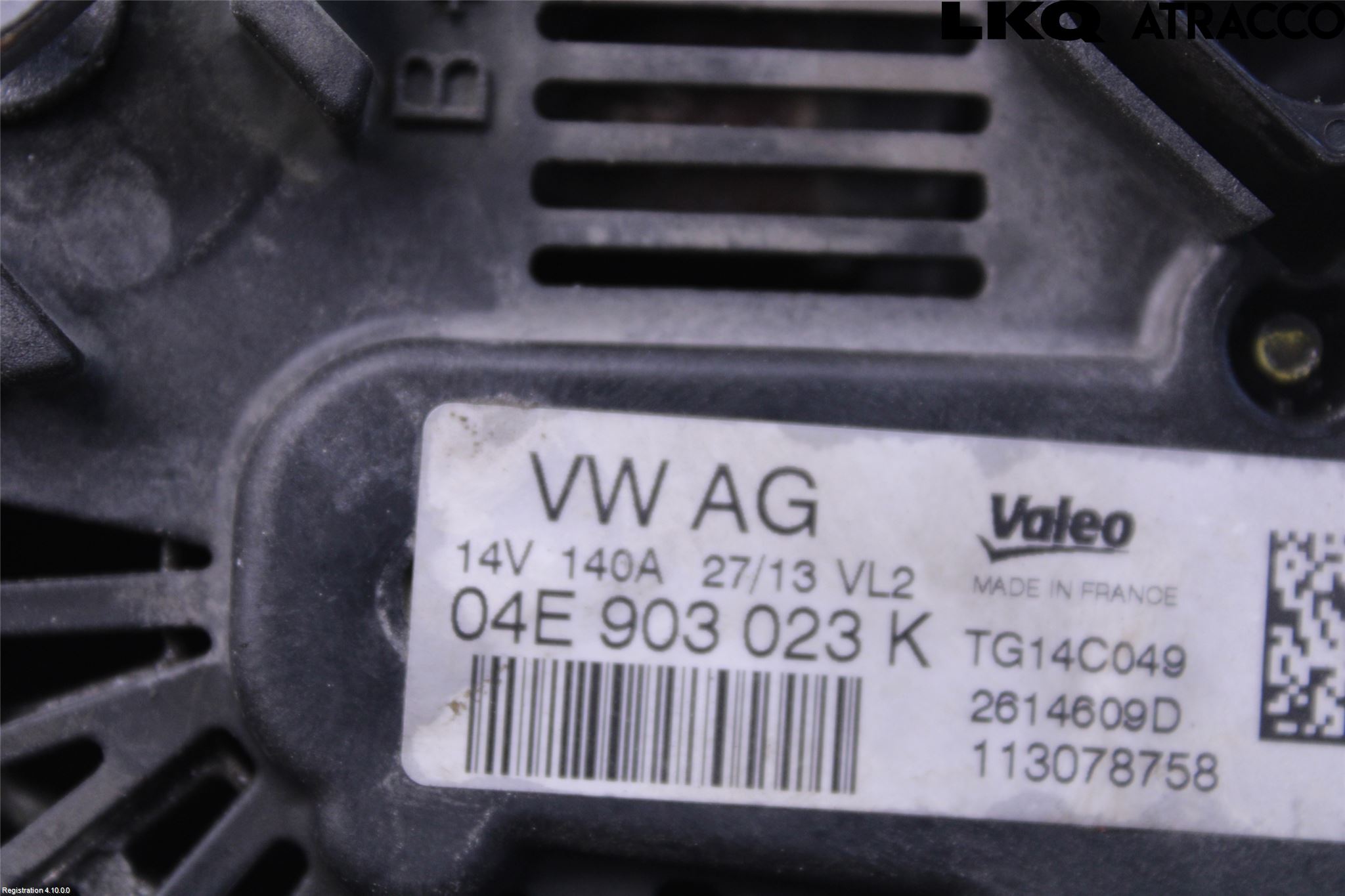 Volkswagen VW GOLF / E-GOLF VII 13-20 Generator