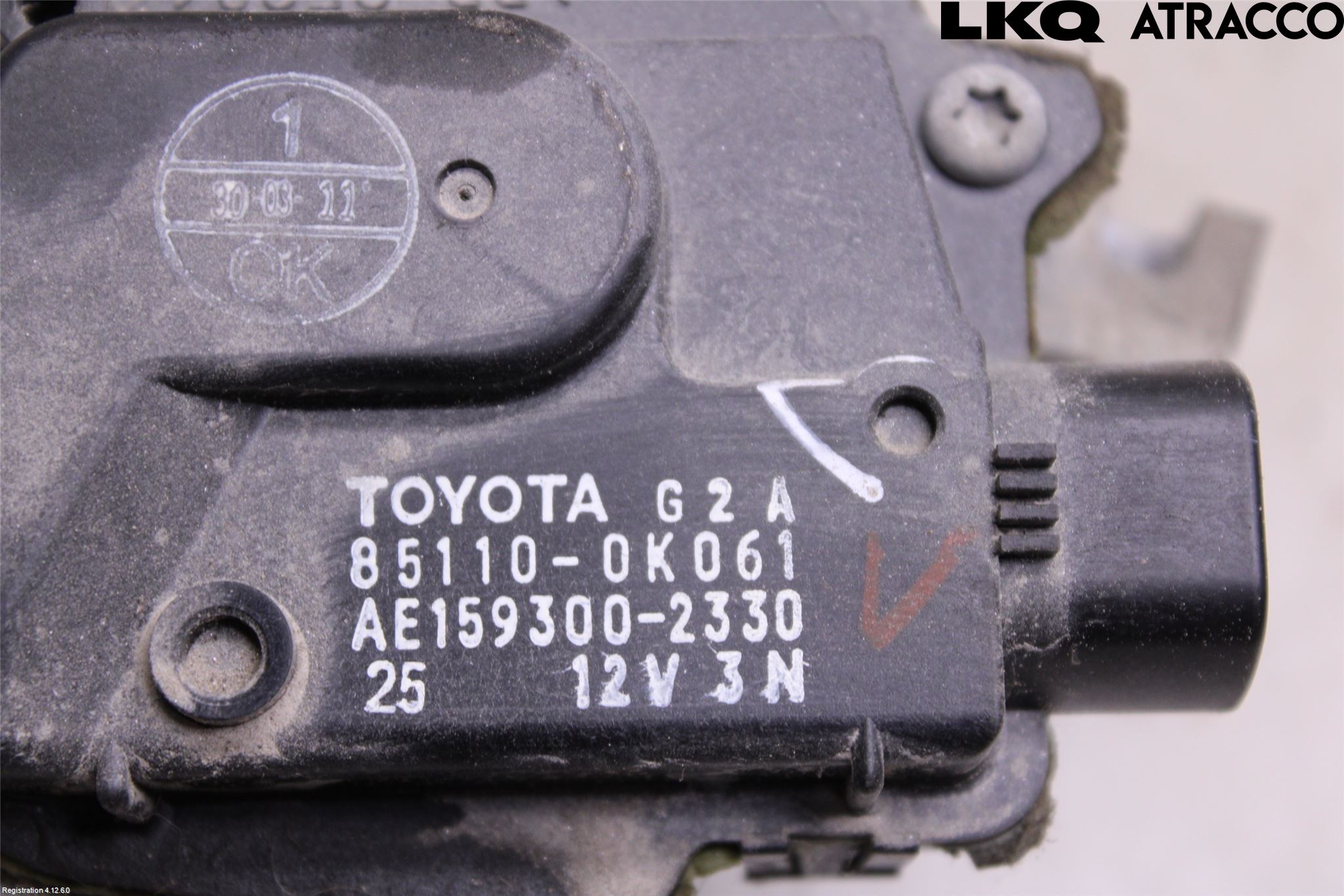 Toyota HILUX 05-16 Torkarmotor Vindruta