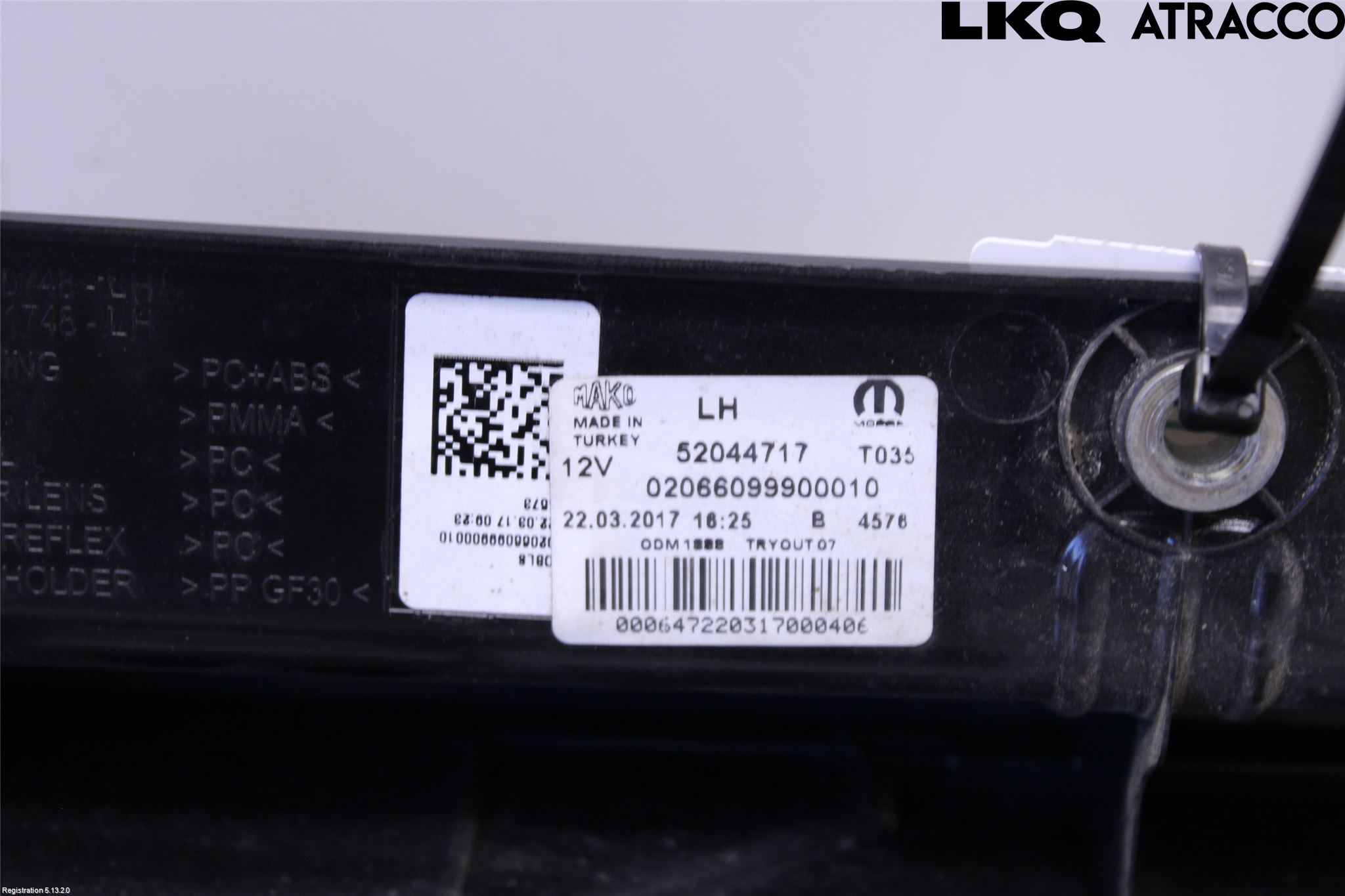 Fiat DOBLO CARGO Bakljus Vänster