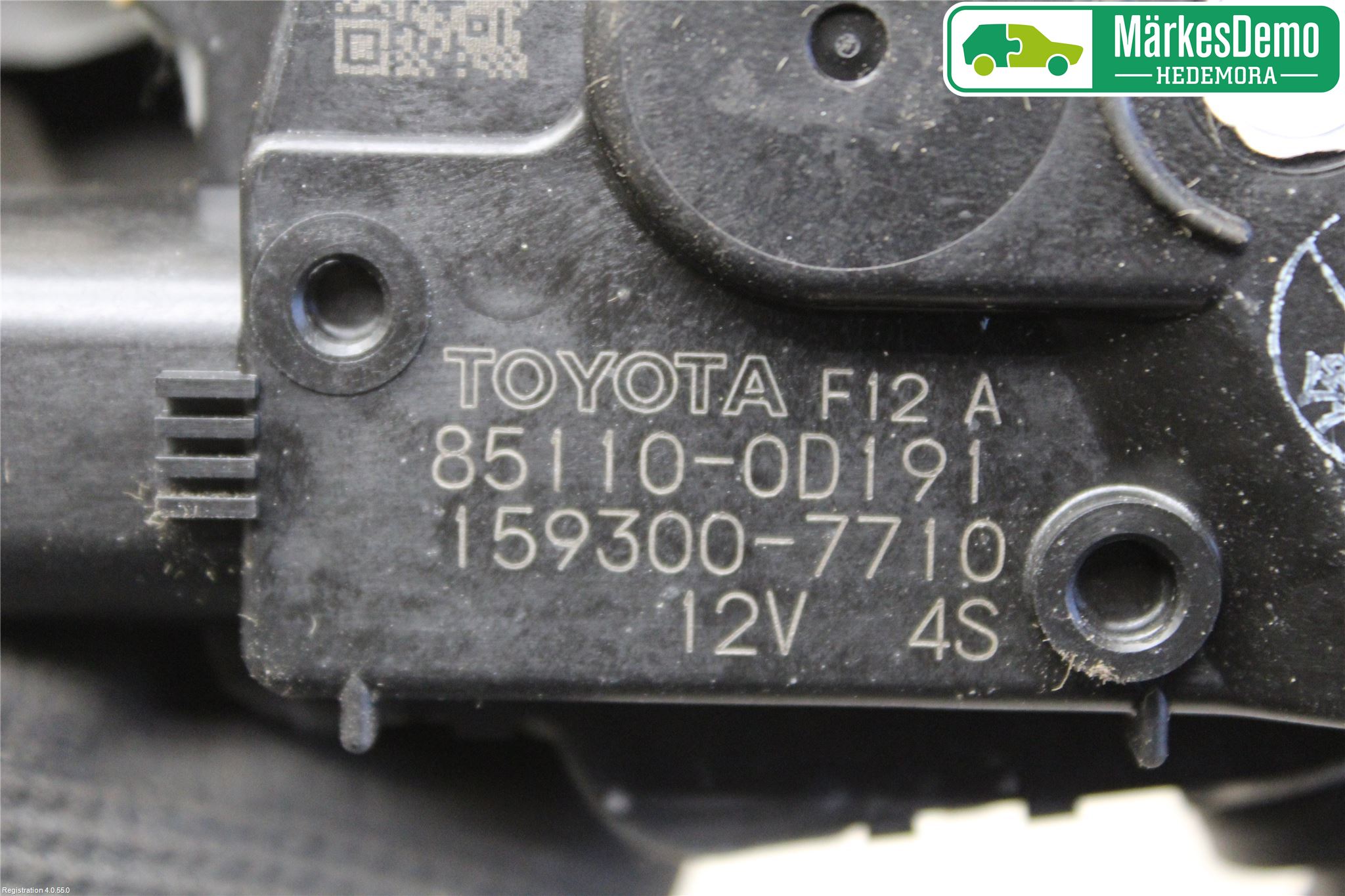 Toyota YARIS XP130 15-20 Torkarmotor Vindruta