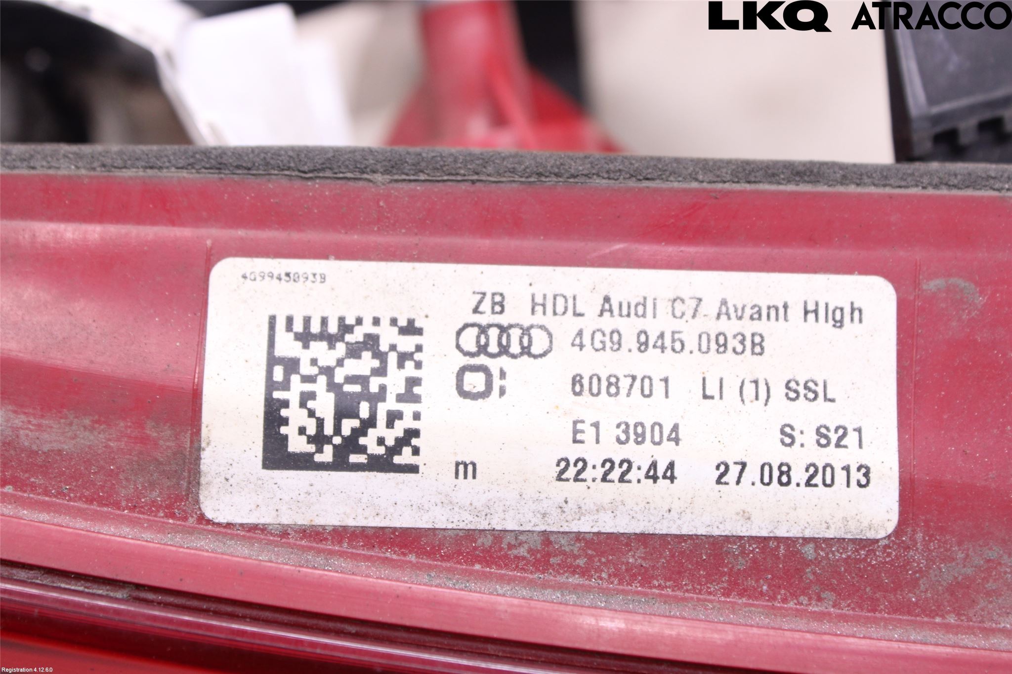 Audi A6/S6 4G 11-18 Bakljus Lucka Vä