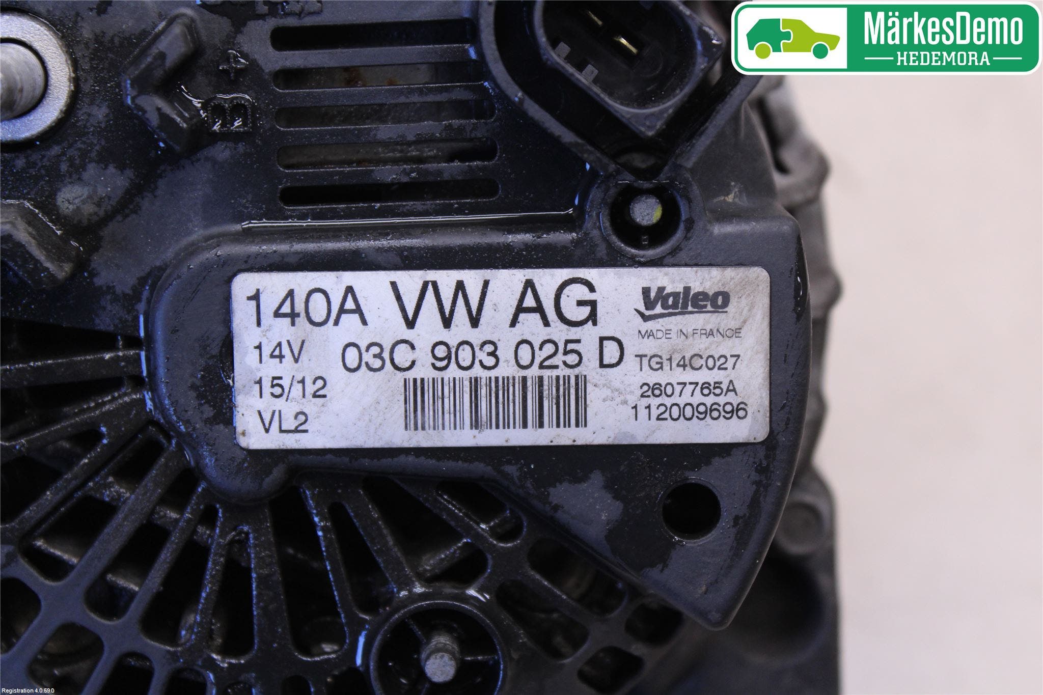 Volkswagen VW GOLF VI 09-13 Generator