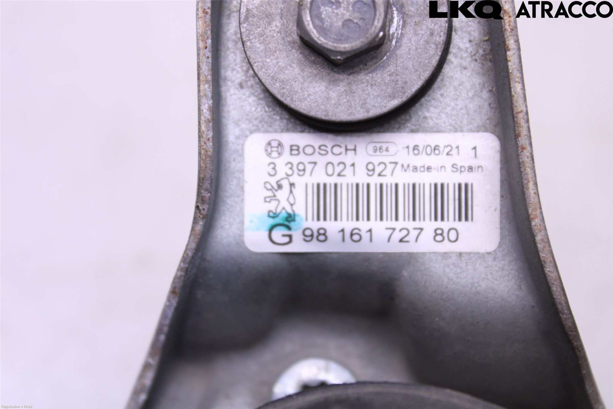 Peugeot 508 11-18 Torkarmekanism Vindruta