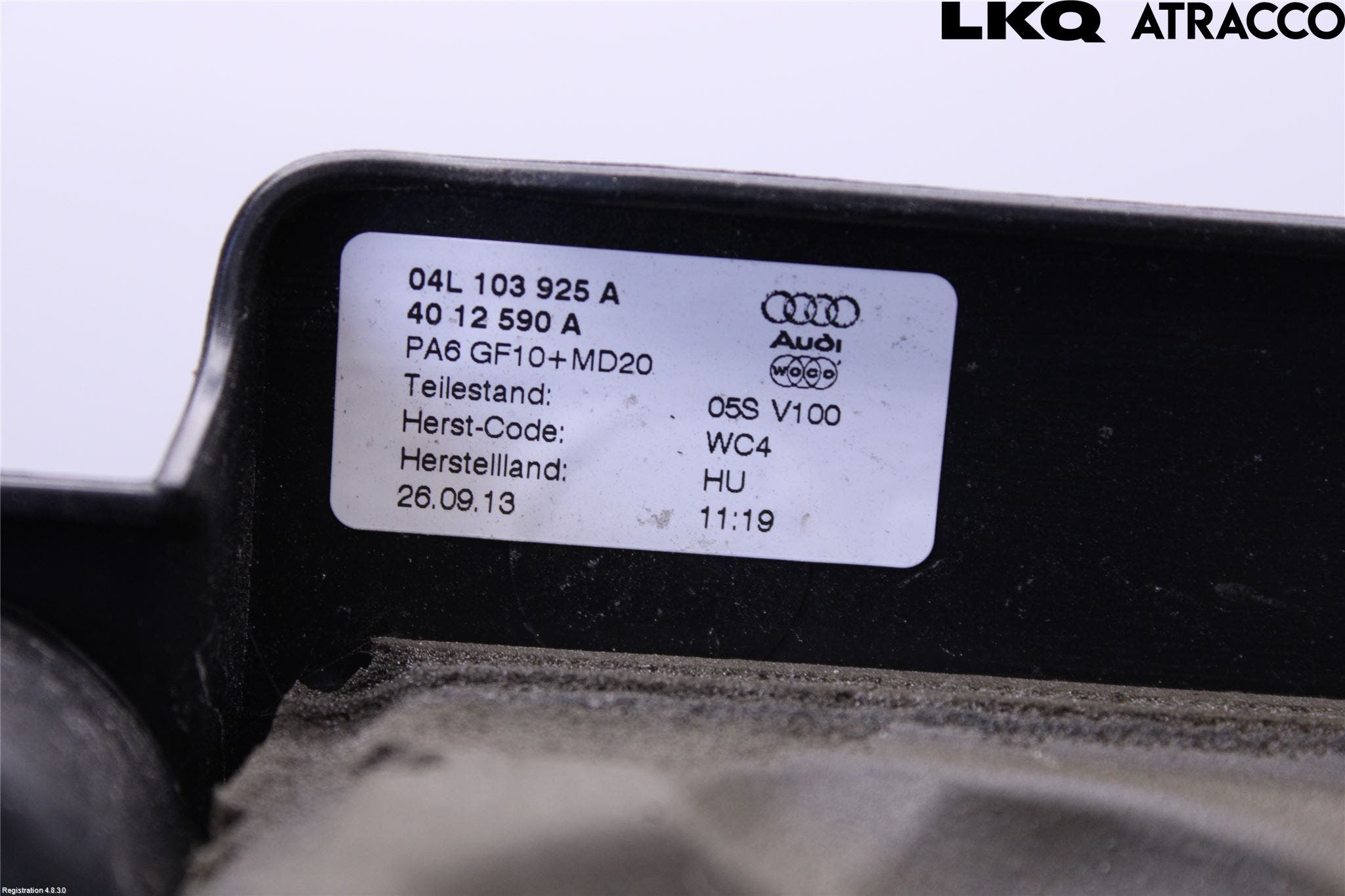 Audi A3/S3 8V 13-20 Motorkåpa
