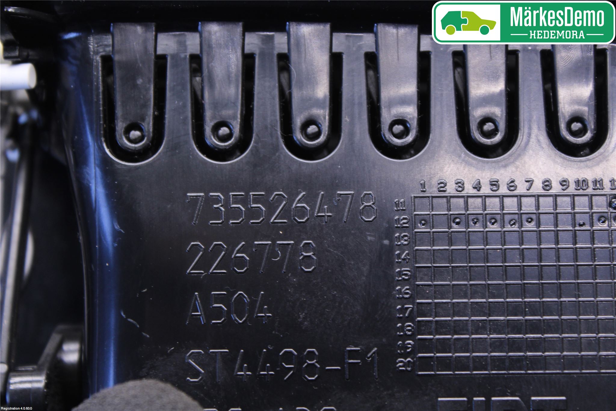 Fiat 500L 13-19 Defrosterkanal-Munstycke