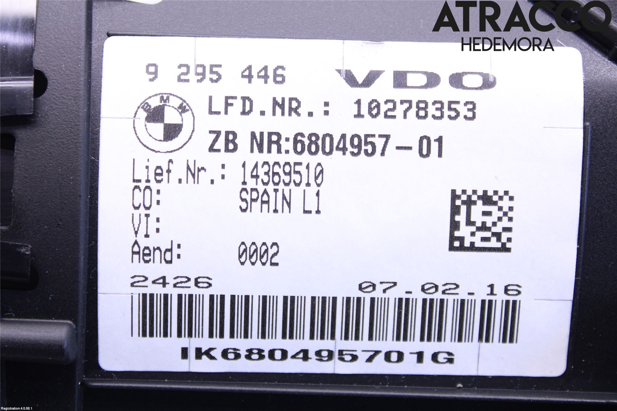 BMW X1 F48 15-22 Instrument Komb