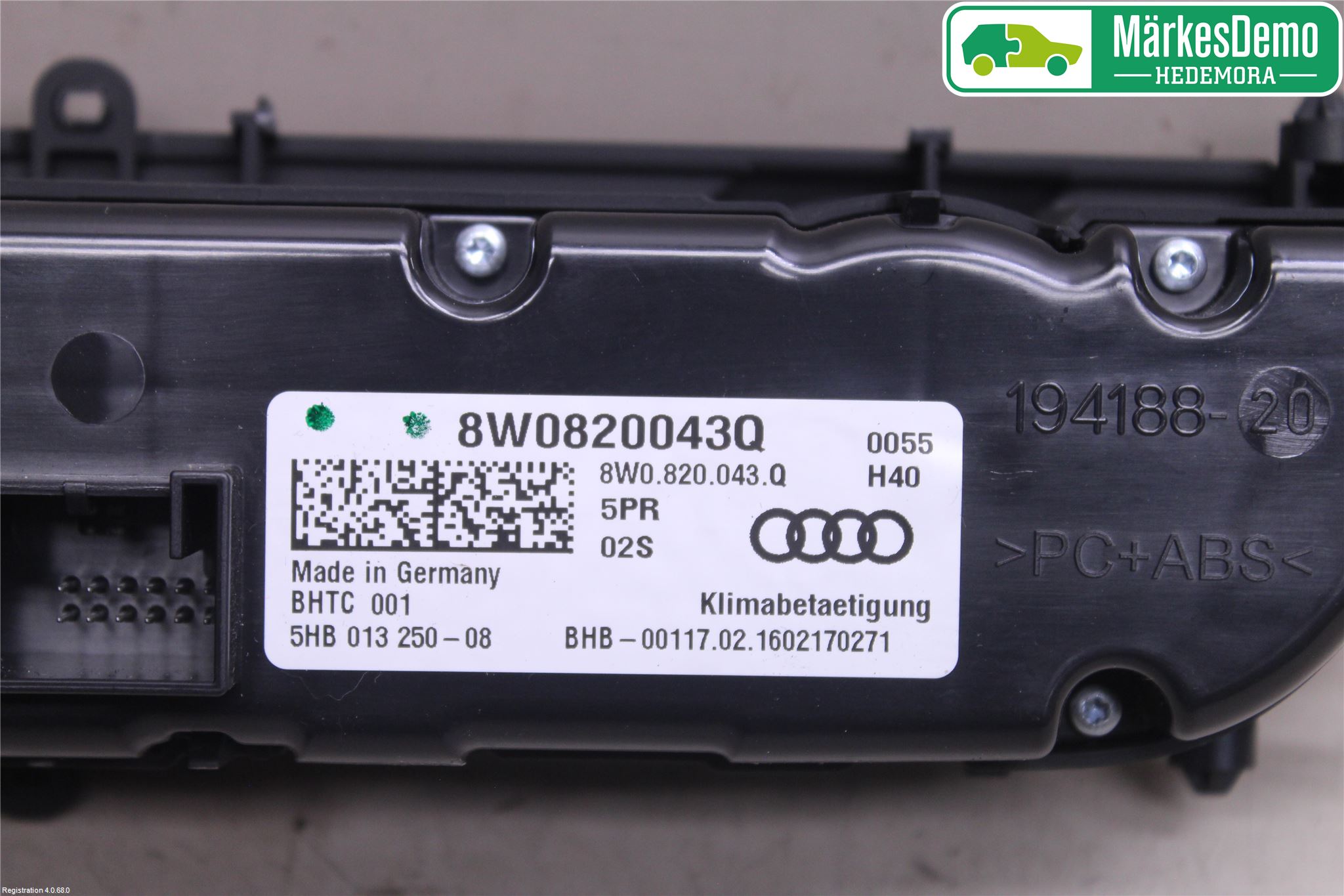 Audi A4/S4 B9 16-19 Ac Styrenhet Ac Manöveren
