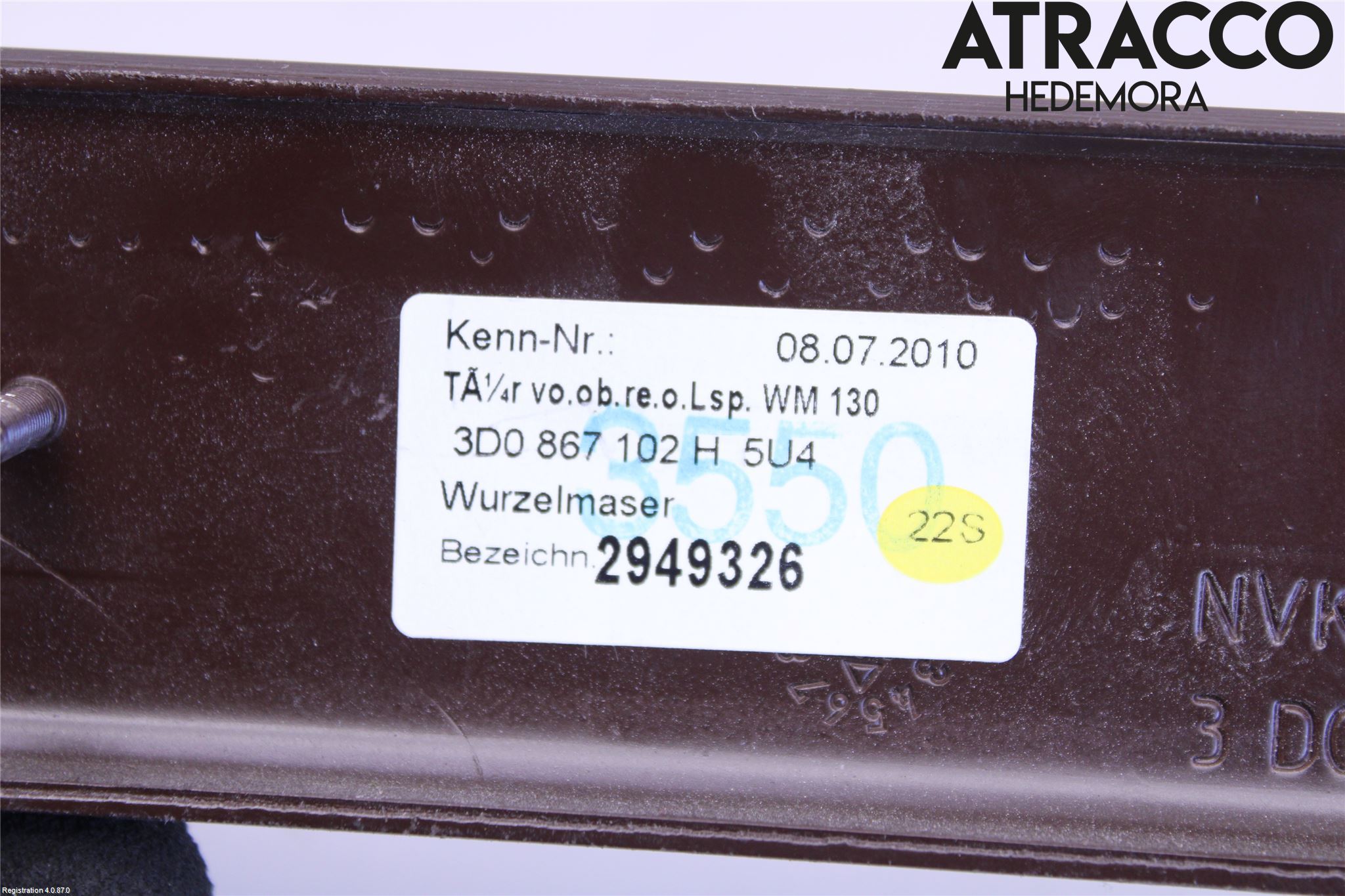 Volkswagen VW PHAETON Dörr Dekorlist Fram Hö