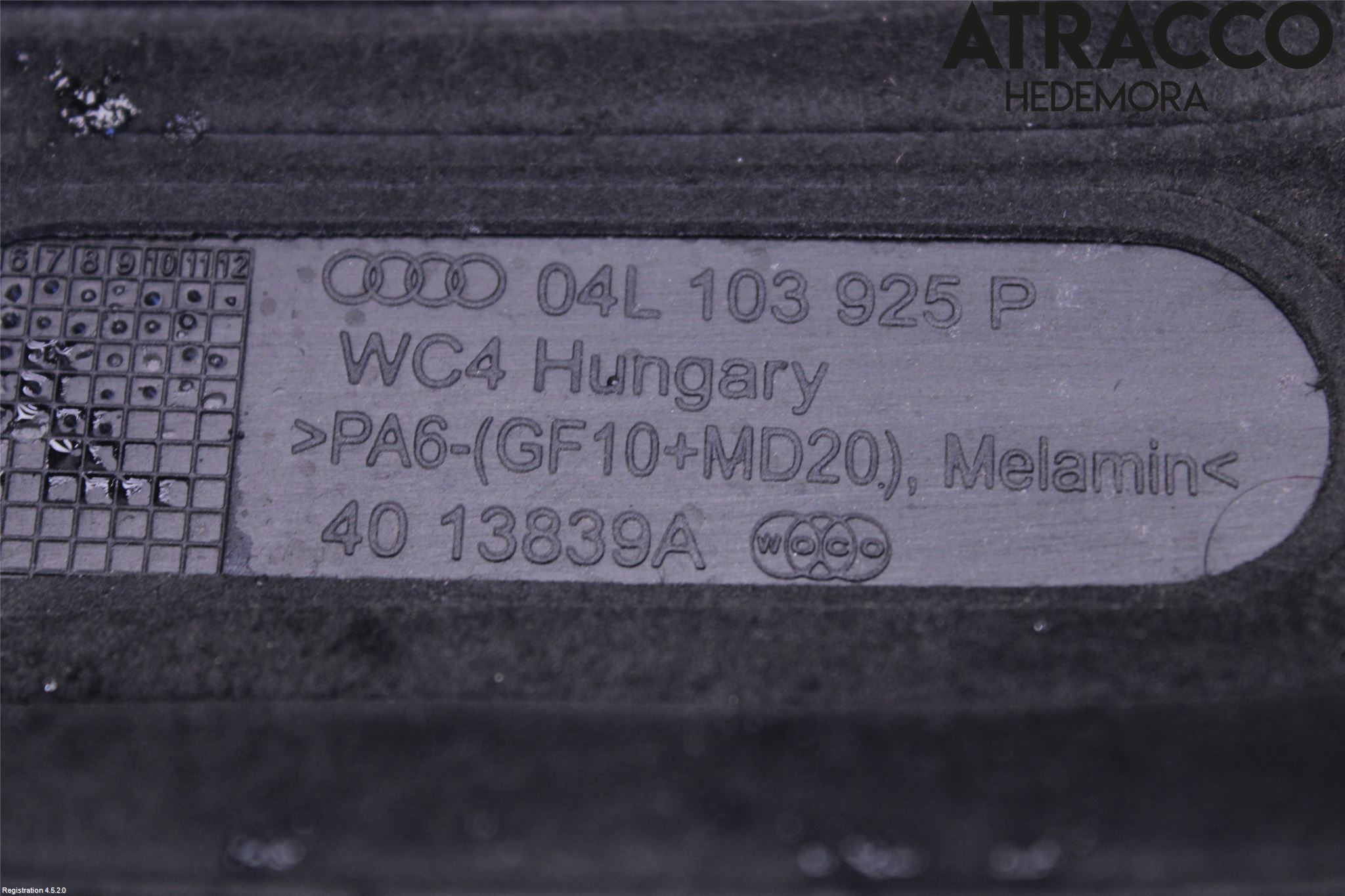 Audi A4/S4 B9 16-19 Motorkåpa