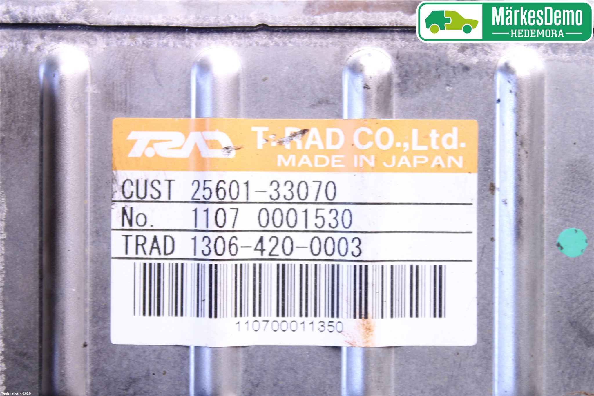 Toyota AURIS 10-12 Avgaskylare