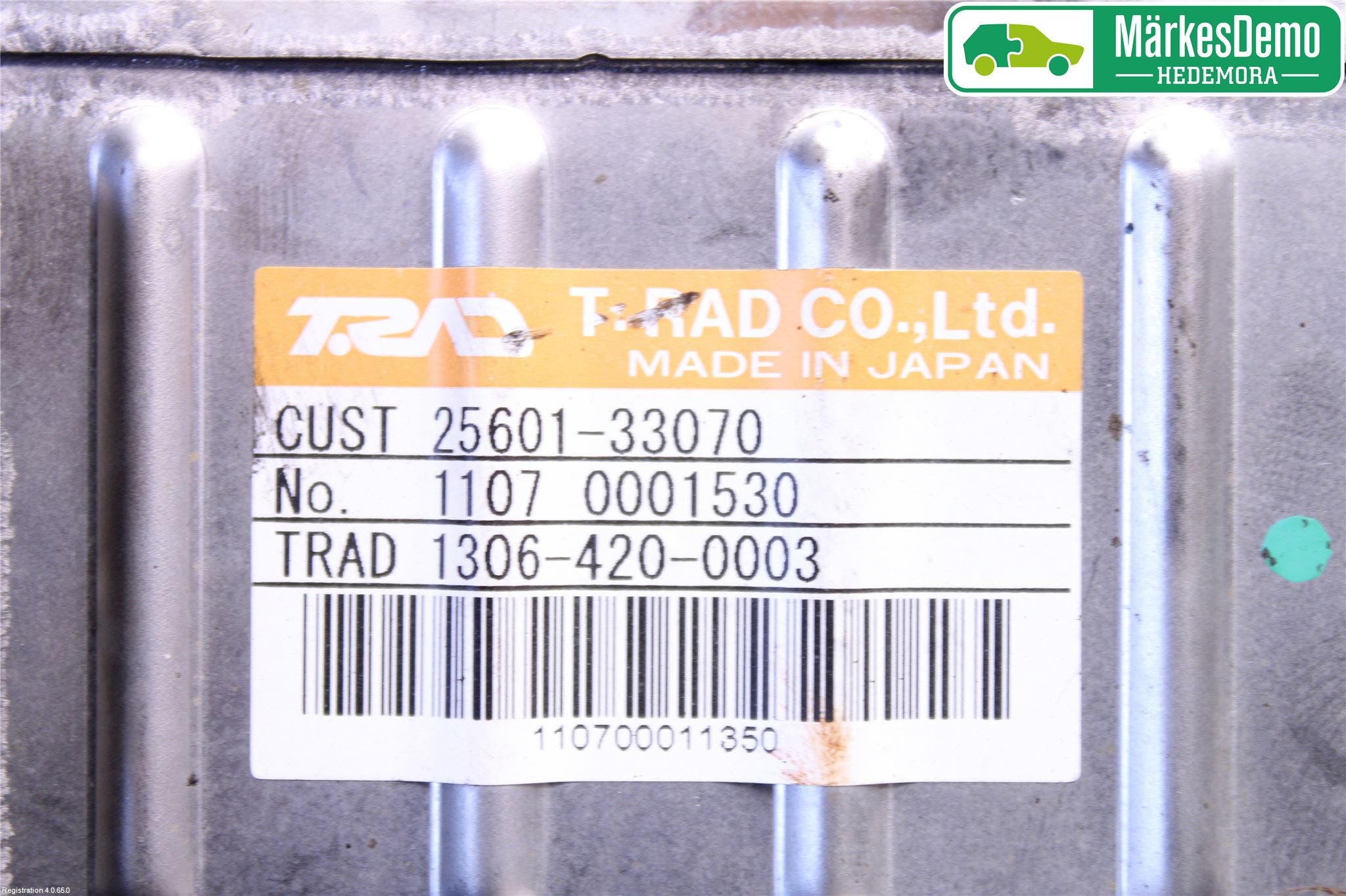 Toyota AURIS 10-12 Avgaskylare