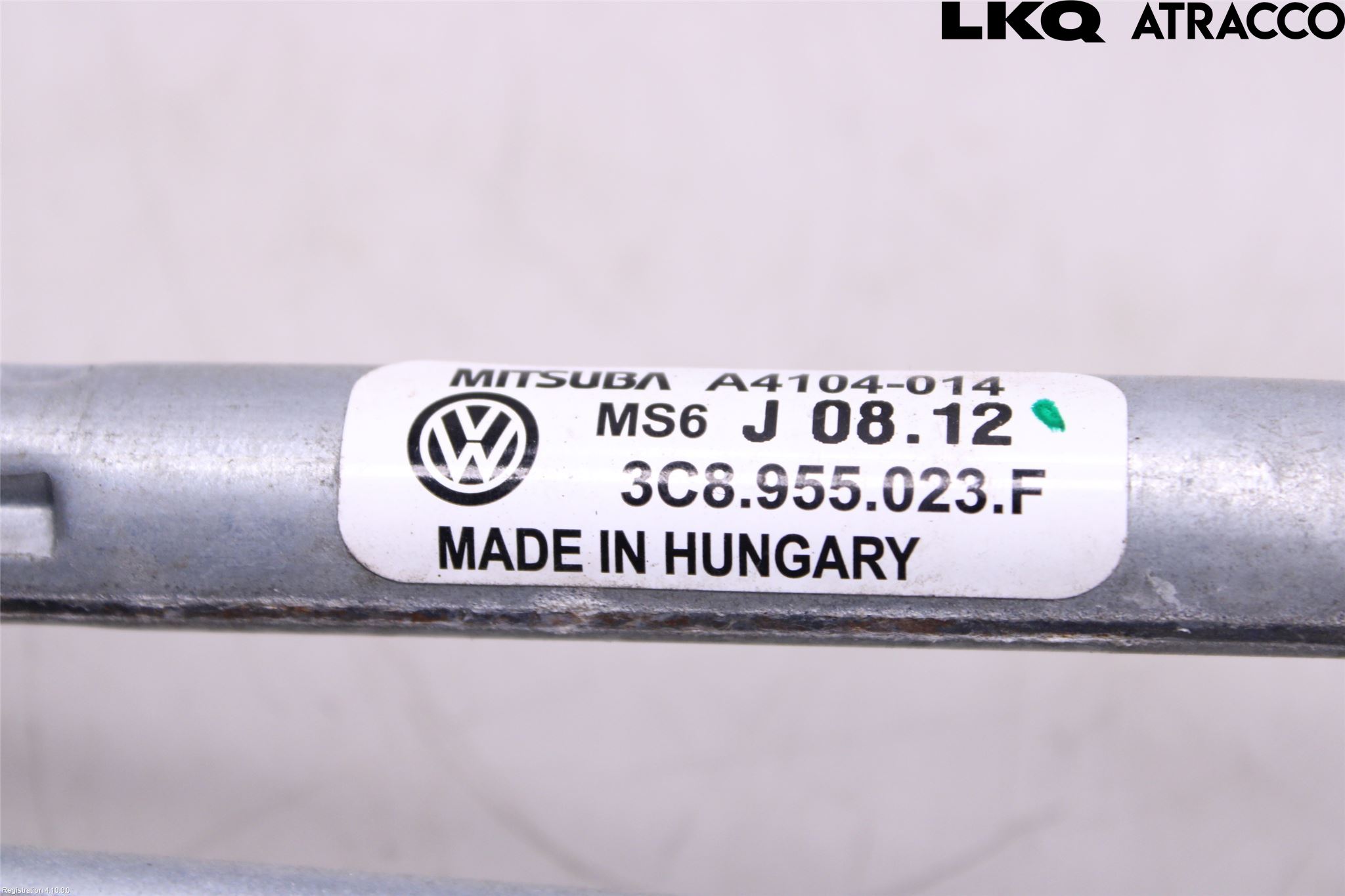 Volkswagen VW PASSAT CC 08-16 Torkarmekanism Vindruta