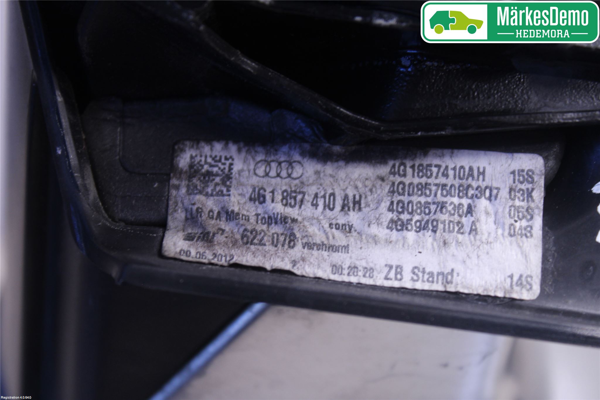 Audi A6/S6 4G 11-18 Spegel Yttre El Hö