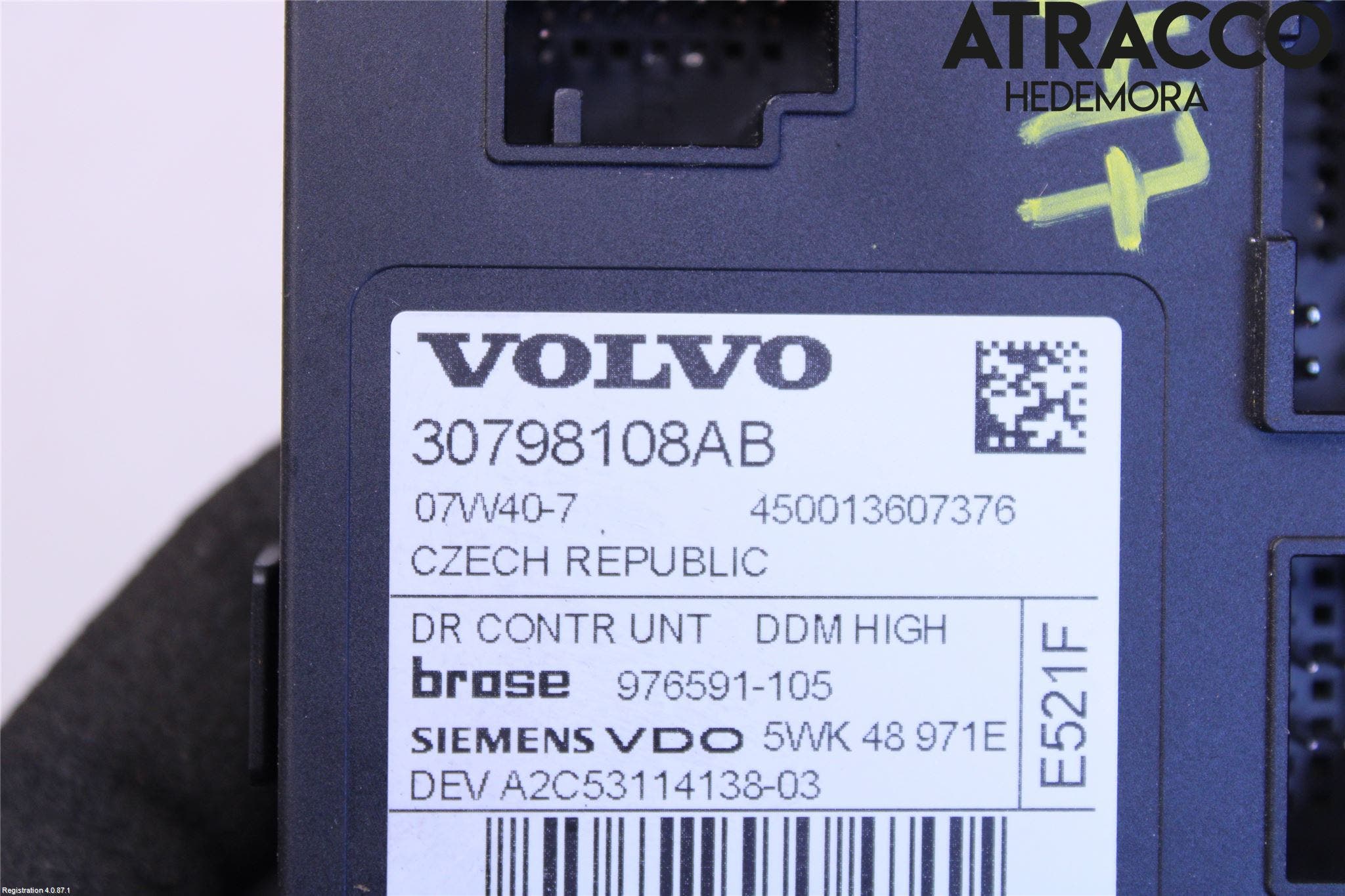 Volvo C30 07-10 Fönsterhissmotor