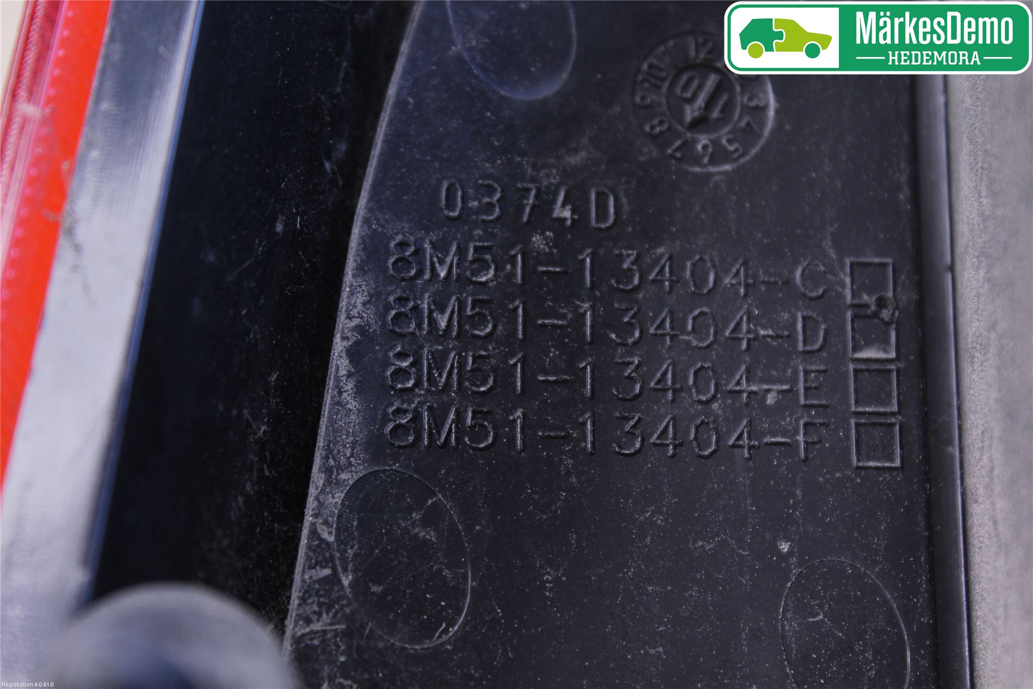 Ford FOCUS 08-11 Bakljus Höger