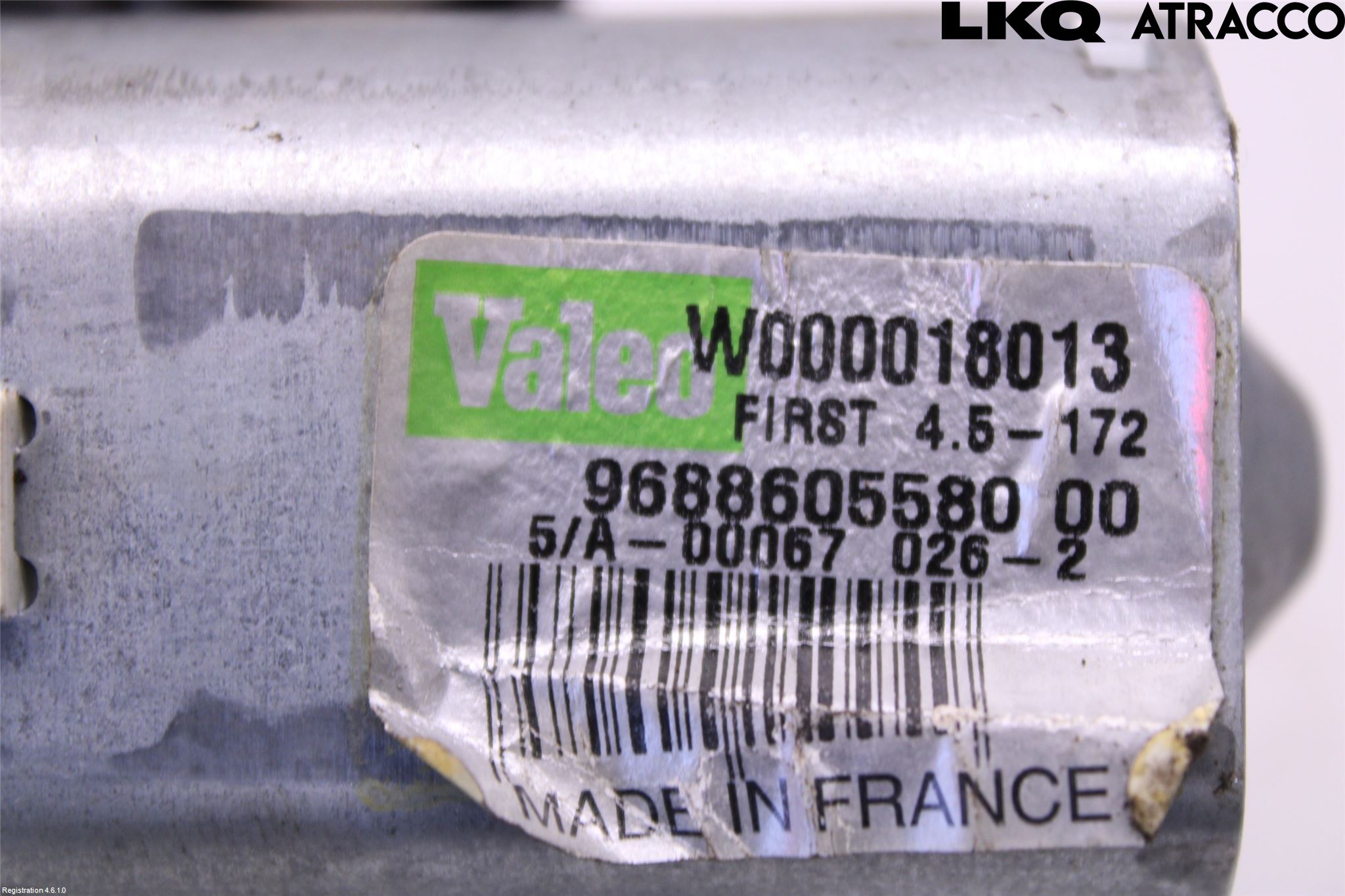 Peugeot 508 11-18 Torkararm-Bakruta