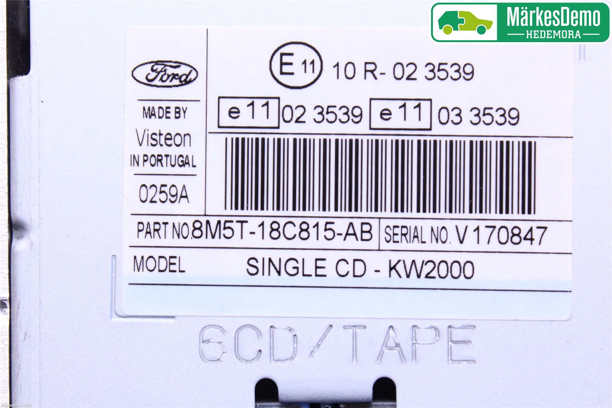 Ford FOCUS 08-11 Cd Radio - Multimediapanel