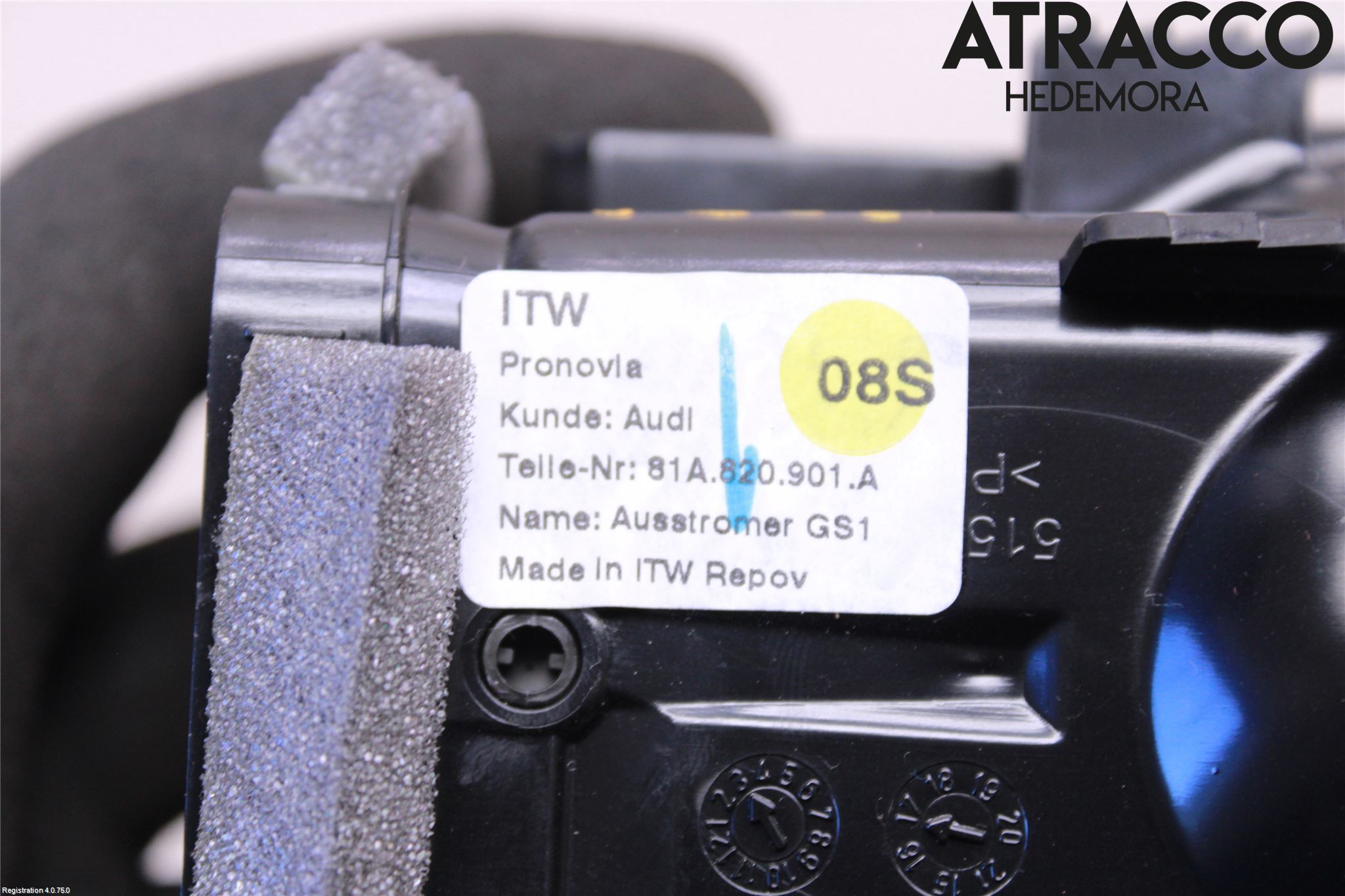 Audi A3/S3 8V 13-20 Defrosterkanal-Munstycke
