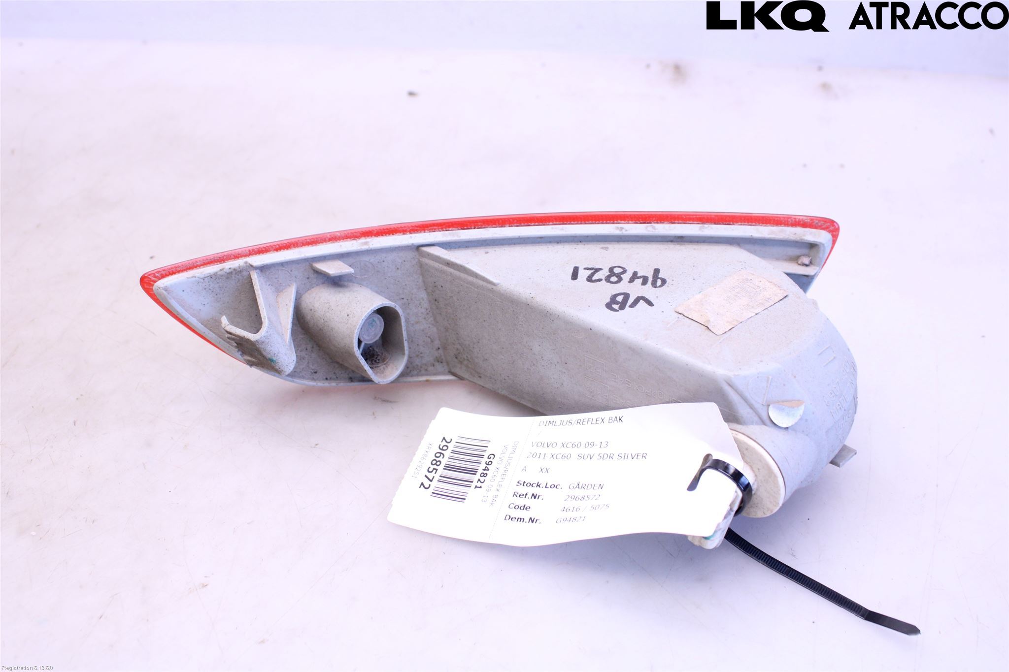 Volvo XC60 09-13 Dimljus/Reflex Bak