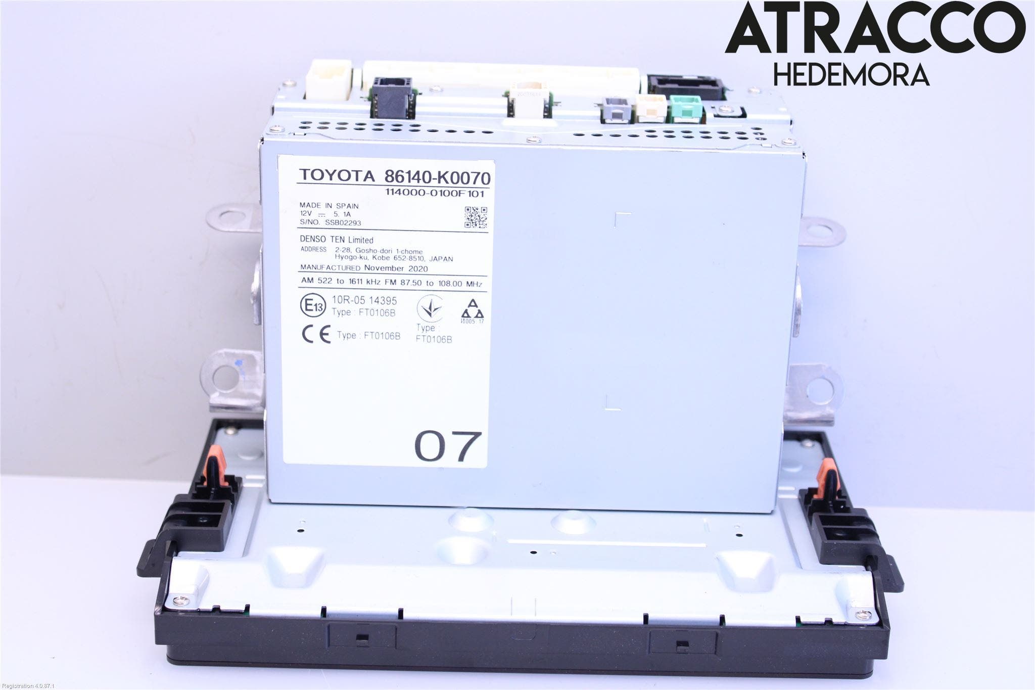 Toyota YARIS XP21 20- Cd Radio - Multimediapanel