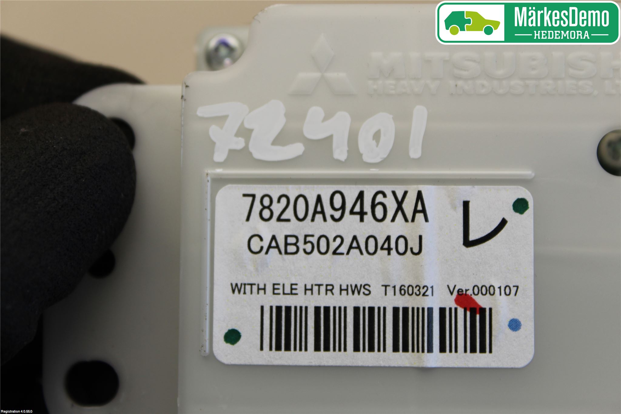 Mitsubishi OUTLANDER 13-21 Ac Styrenhet Ac Manöveren