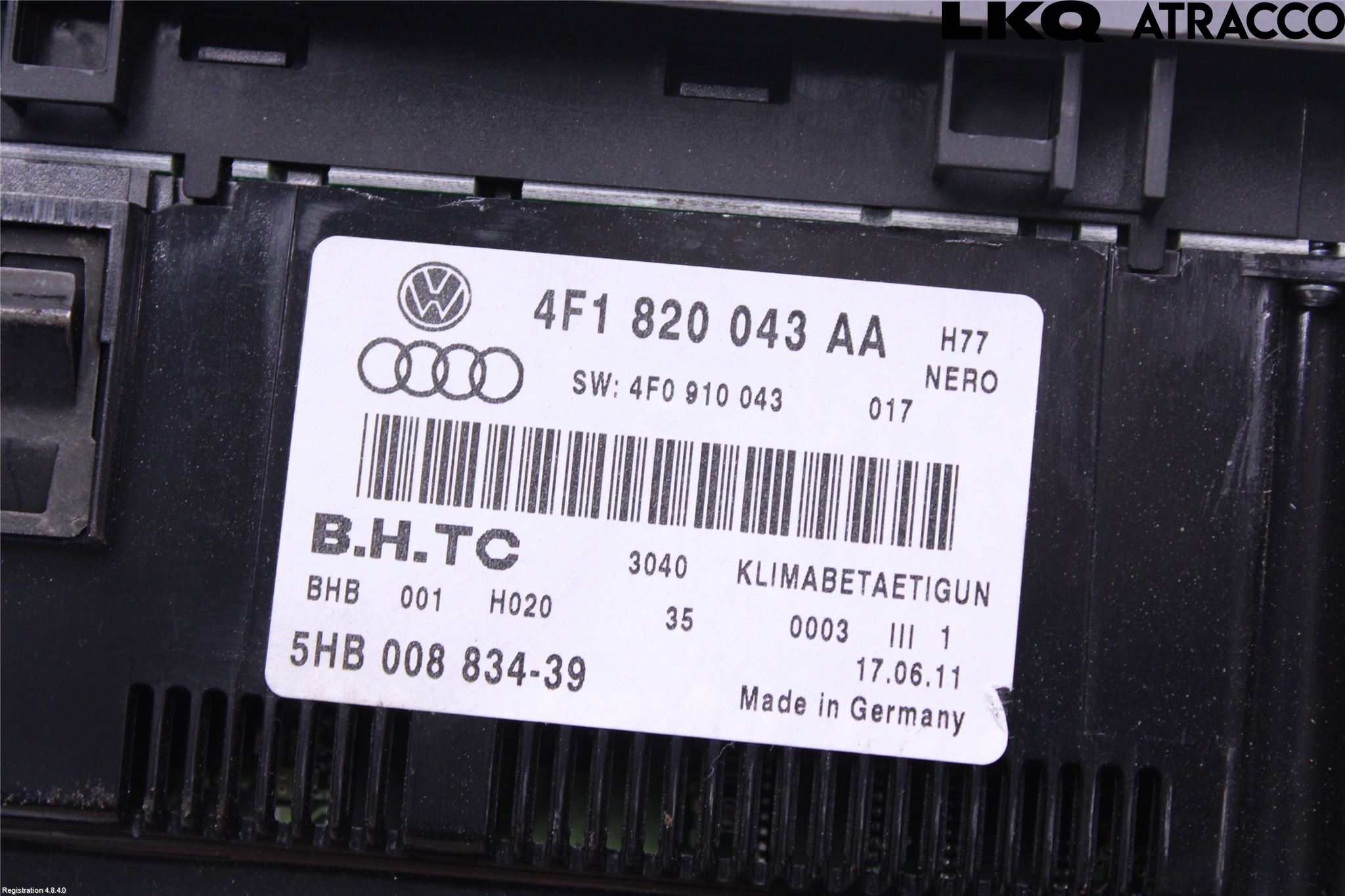 Audi A6/S6     05-11 Ac Styrenhet Ac Manöveren