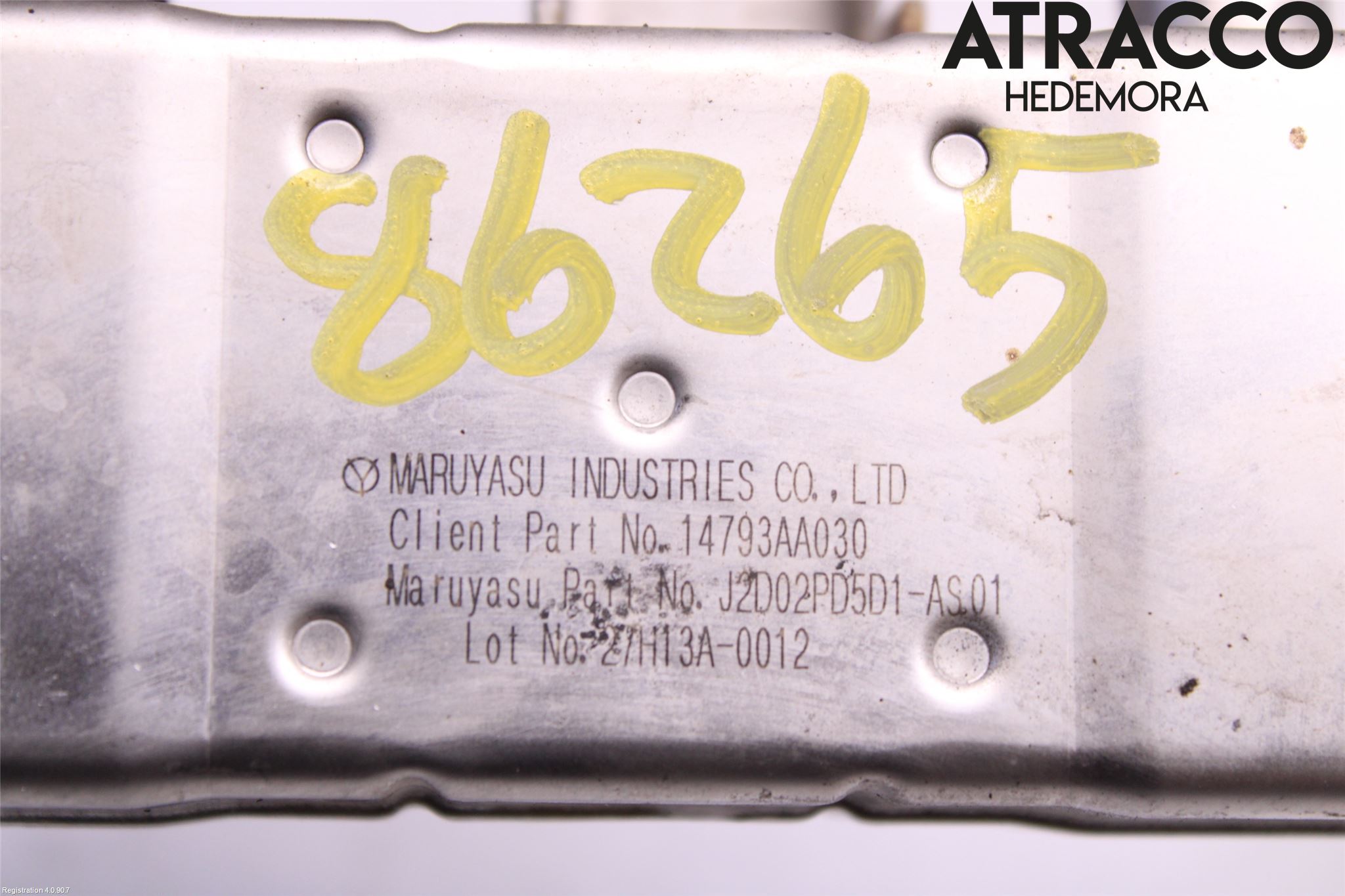 Subaru OUTBACK 10-15 Avgaskylare