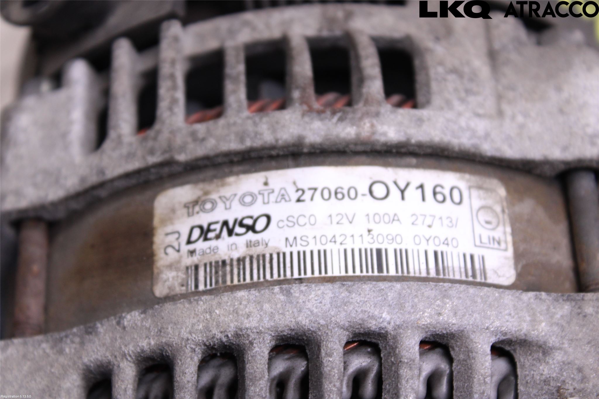 Toyota YARIS XP130 12-14 Generator