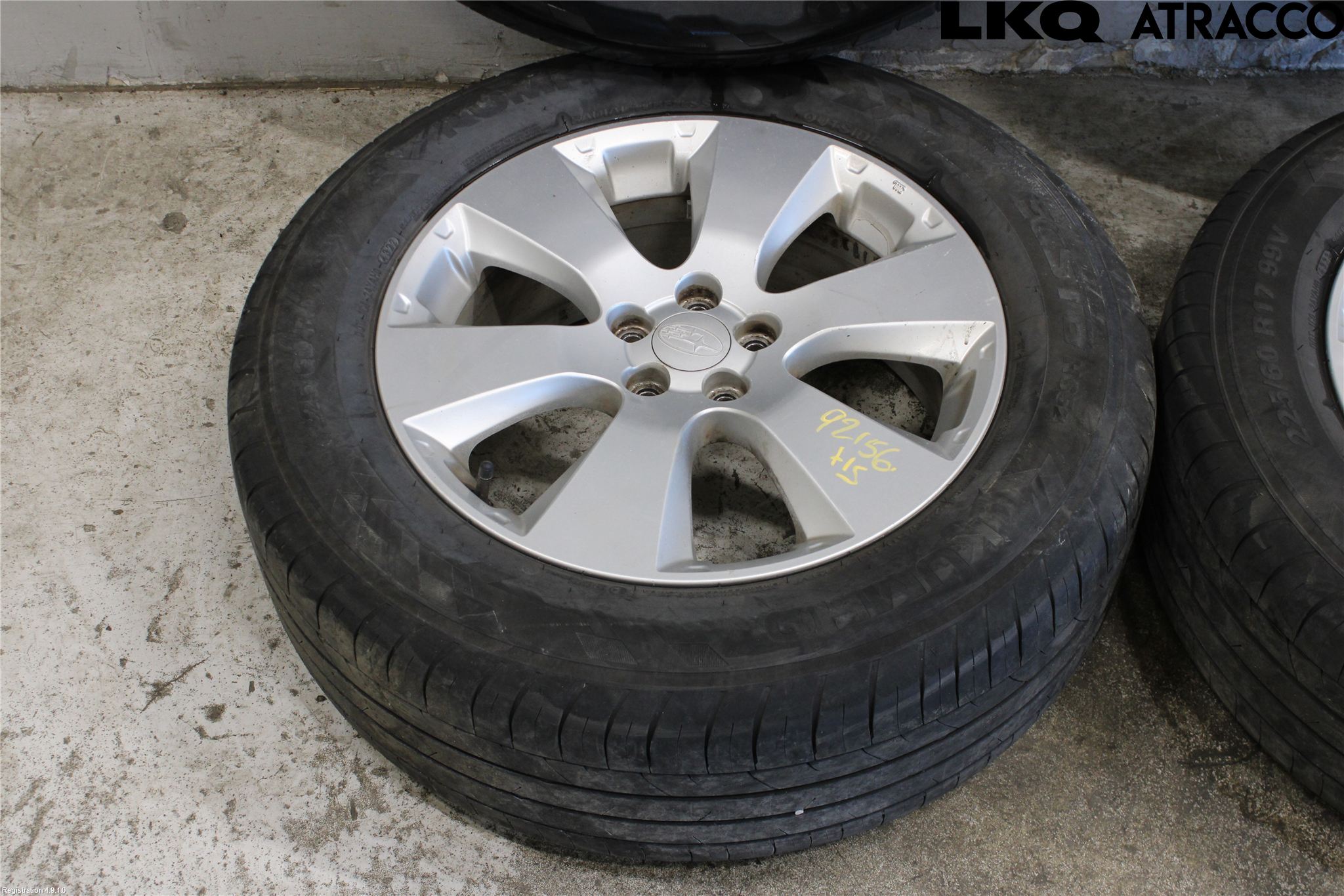 Subaru OUTBACK 10-15 Sommardäck Alumfälg 4St