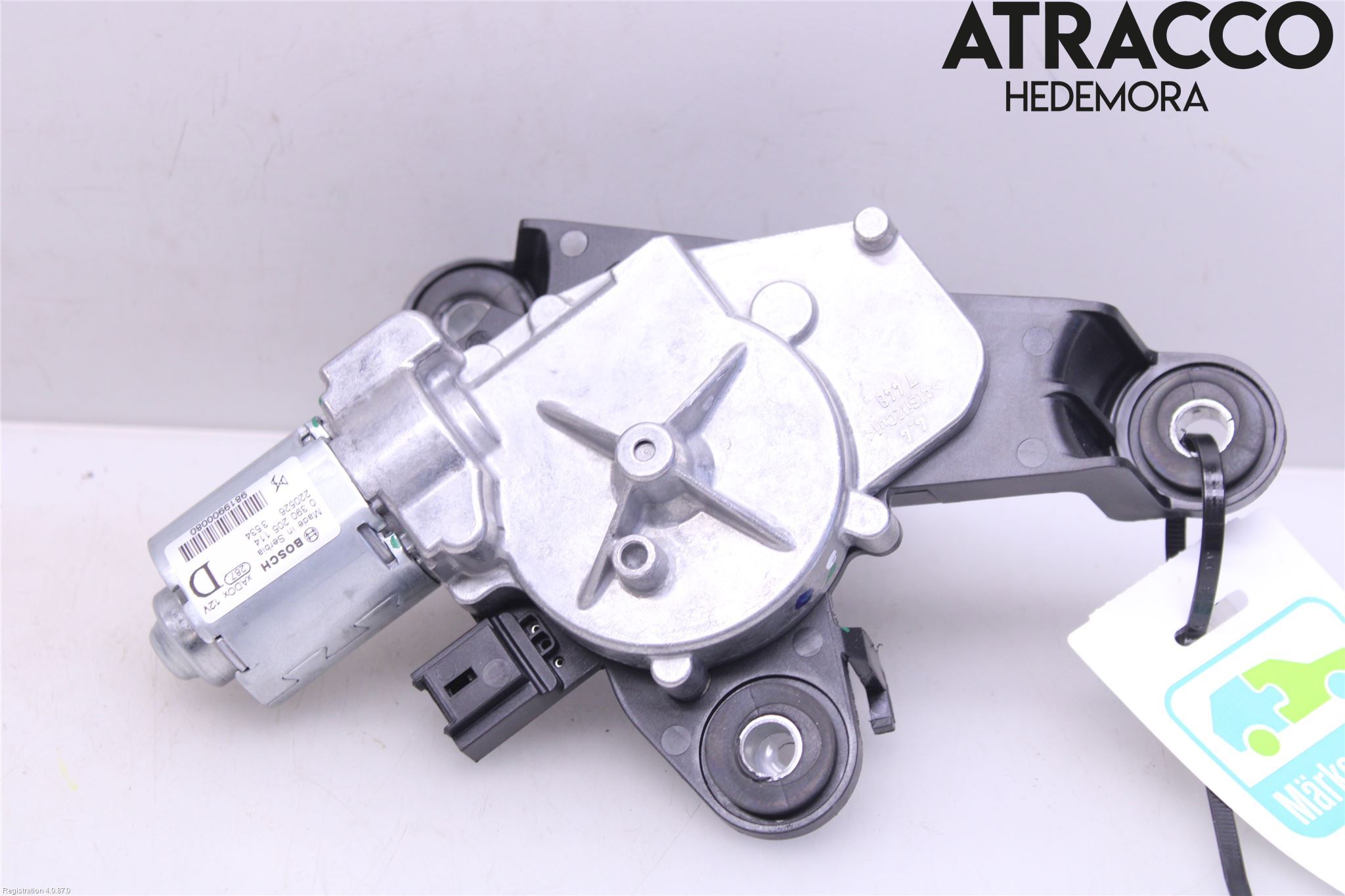 Peugeot 2008/E-2008 20- Torkarmotor Baklucka
